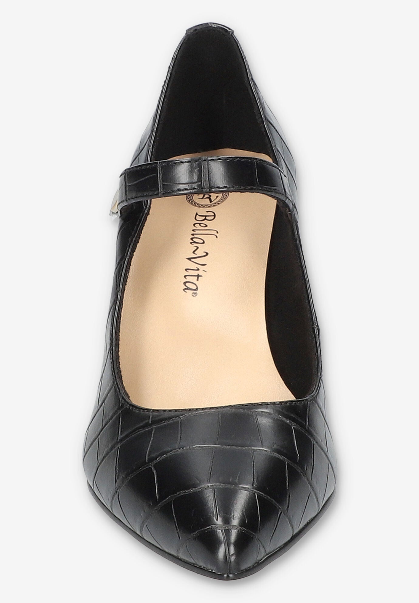 Lainey Mary Jane Pump, BLACK CROCO, alternate image number 3