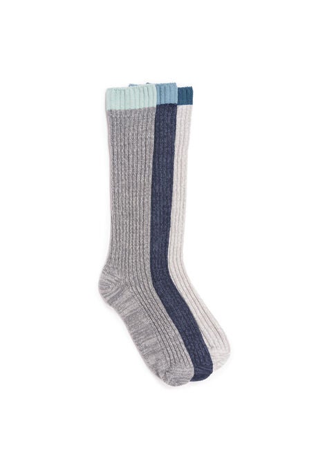 3 Pair Slouch Slippers Socks, COOL, hi-res image number null