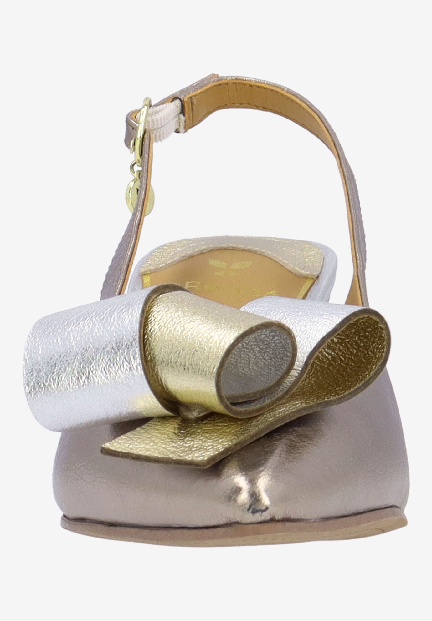 Delara Sling Back Pump, TAUPE GOLD SILVER, alternate image number 2