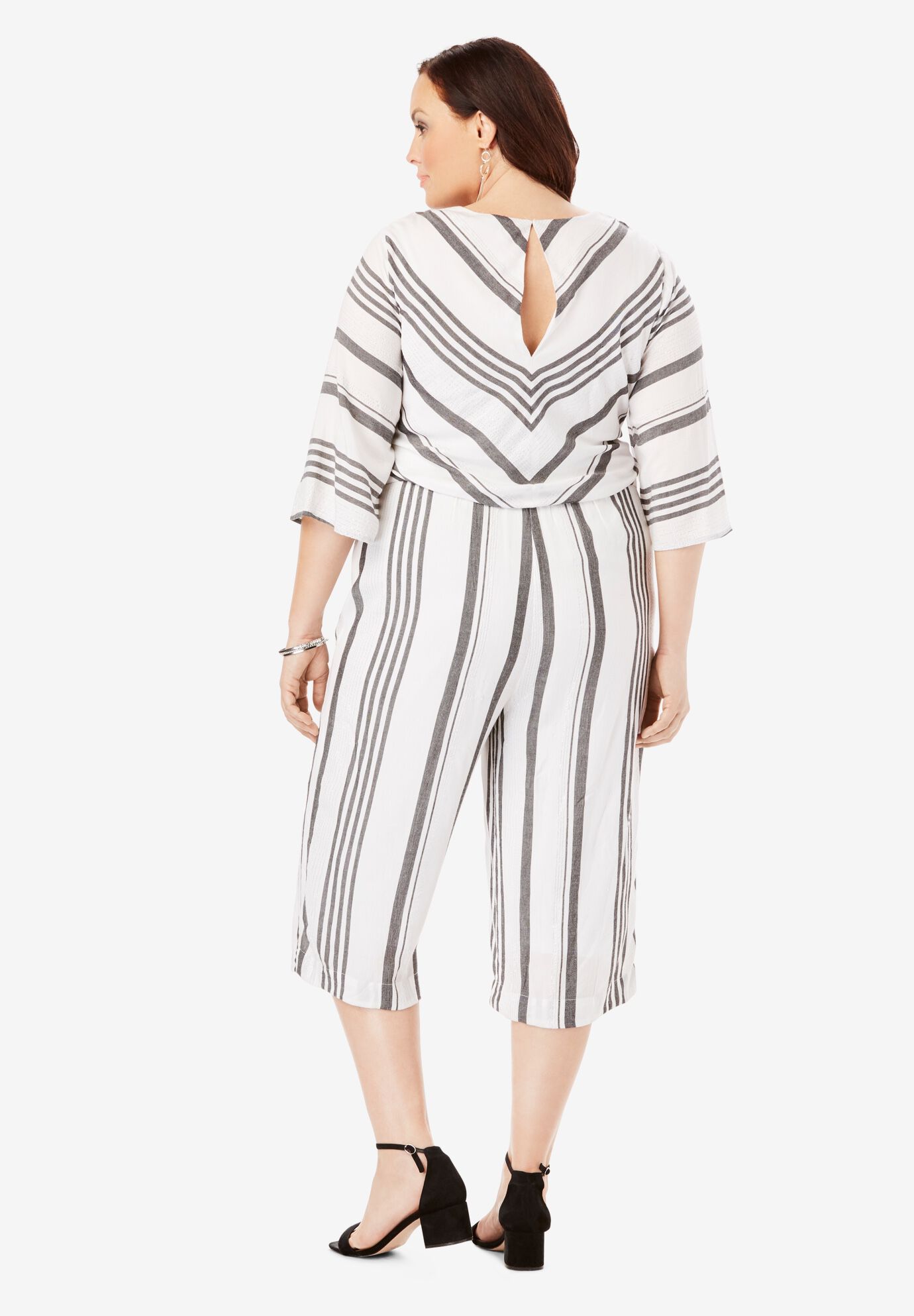 crinkle jumpsuit culotte