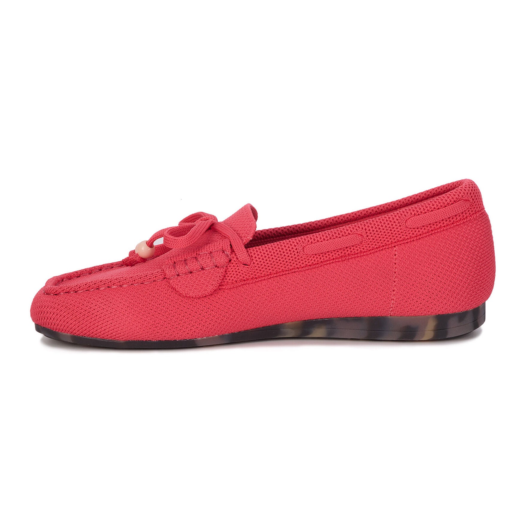 Neve Flat Knit Moccasin, PINK KNIT, alternate image number 3
