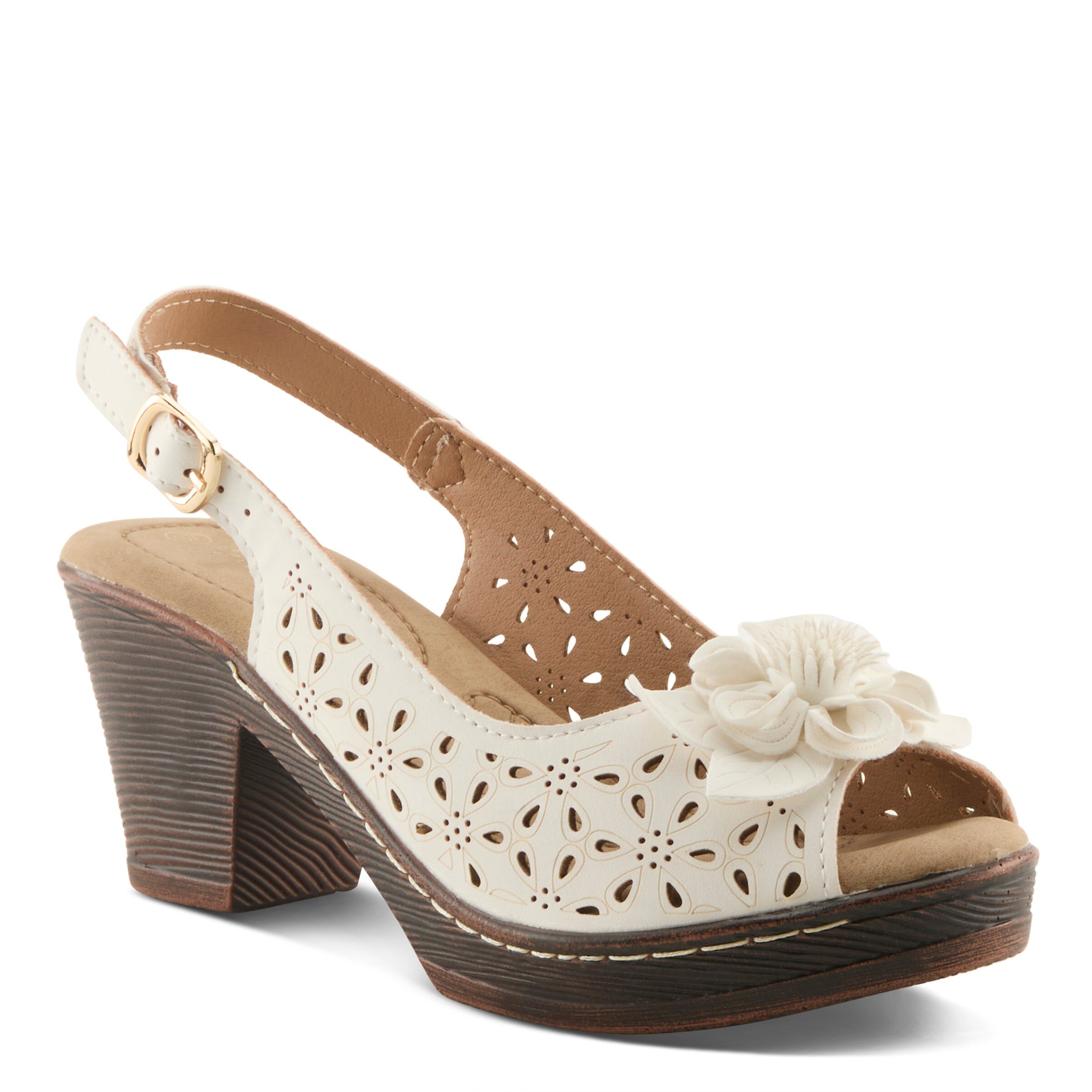 Doriday Slingback Sandal, WHITE, hi-res image number 0