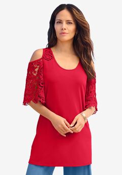 Cold Shoulder Ultrasmooth® Fabric Tunic