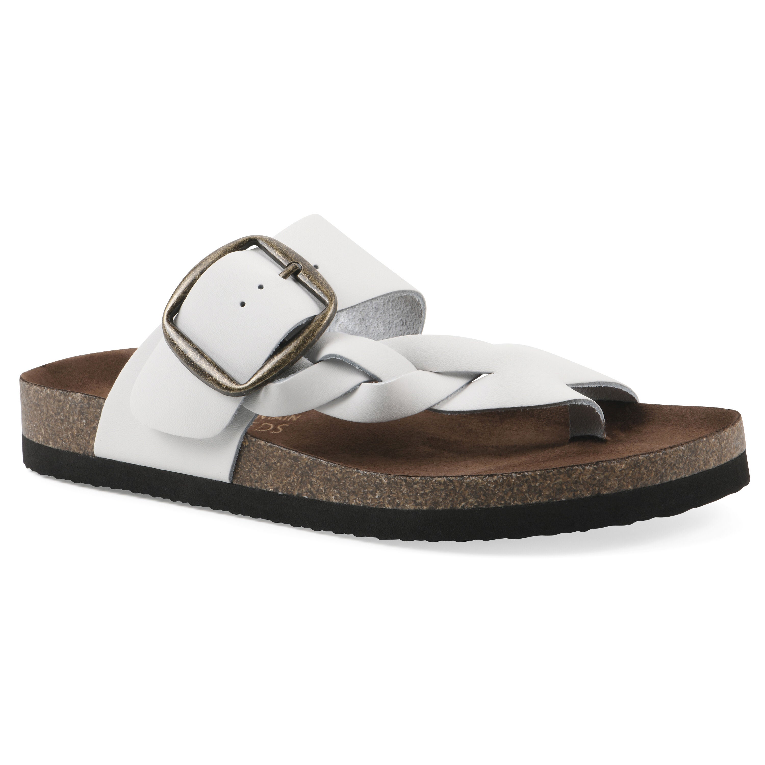 Harleta Footbeds Sandal, WHITE LEATHER, hi-res image number 0