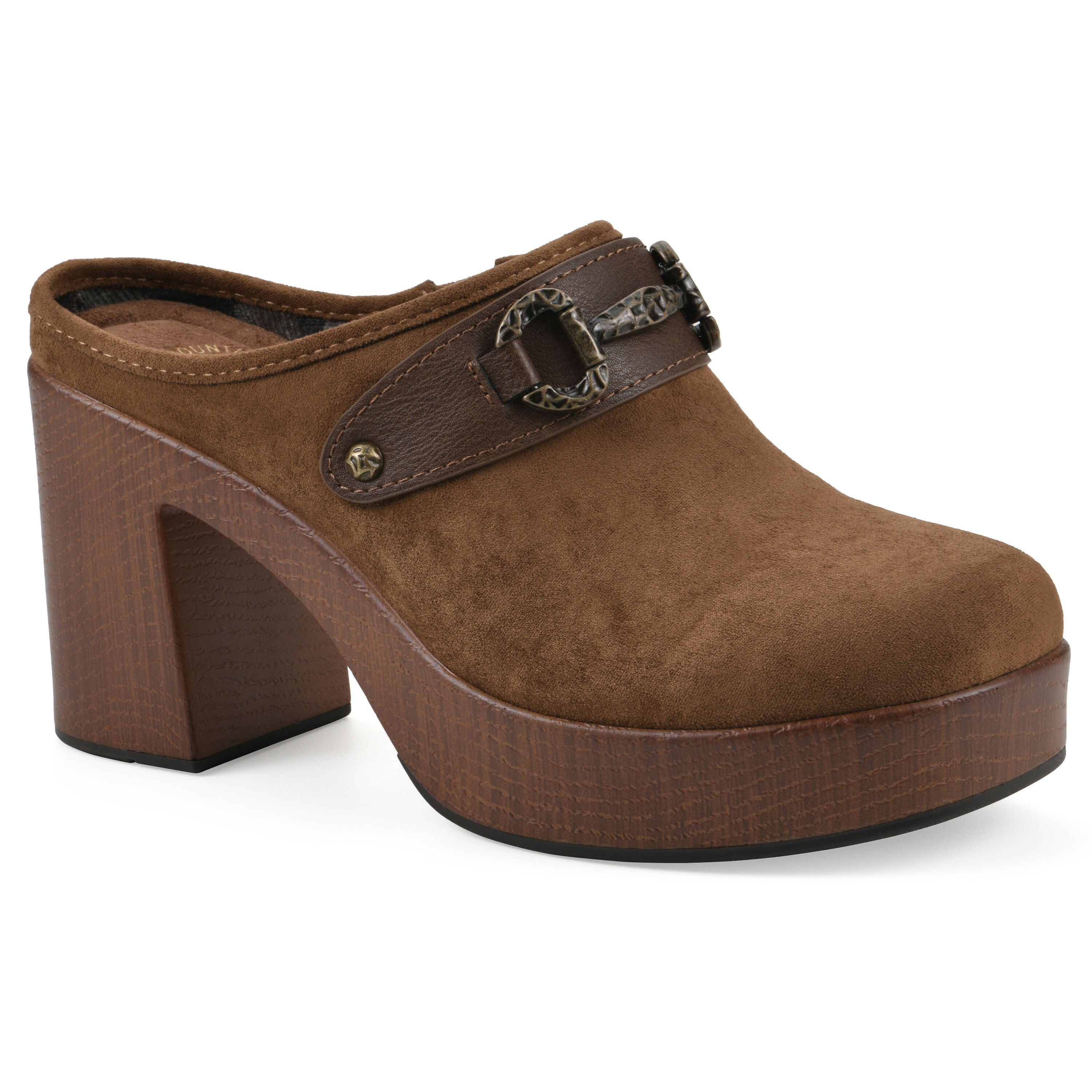 Barleys Platform Heel Clog, MOCHA MULTI, hi-res image number 0