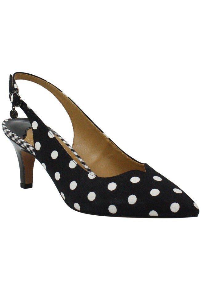 Envizyn Pumps , BLACK/WHITE POLKA DOT, hi-res image number null