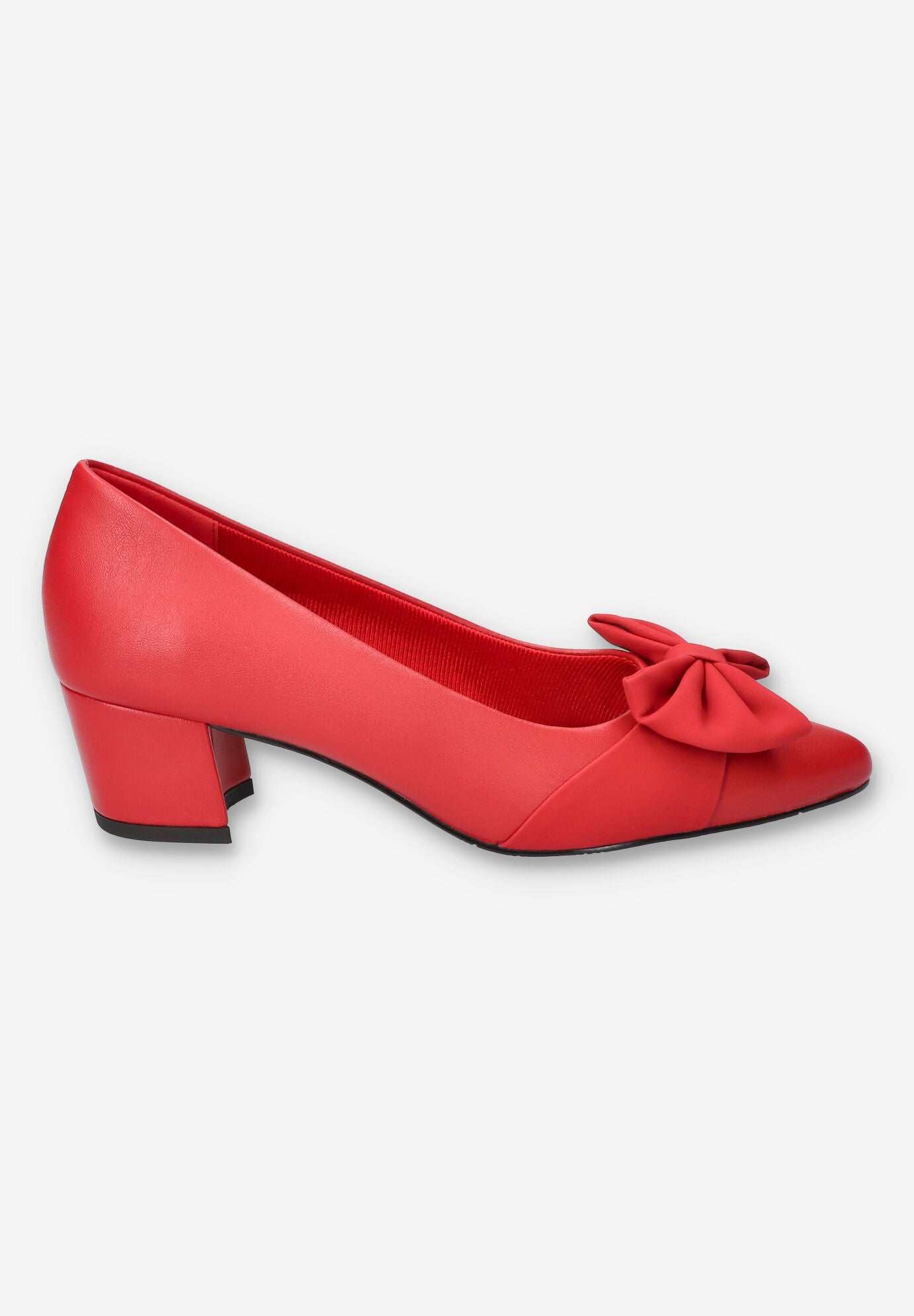 Alva Pointed Toe Pump, RED, alternate image number 2