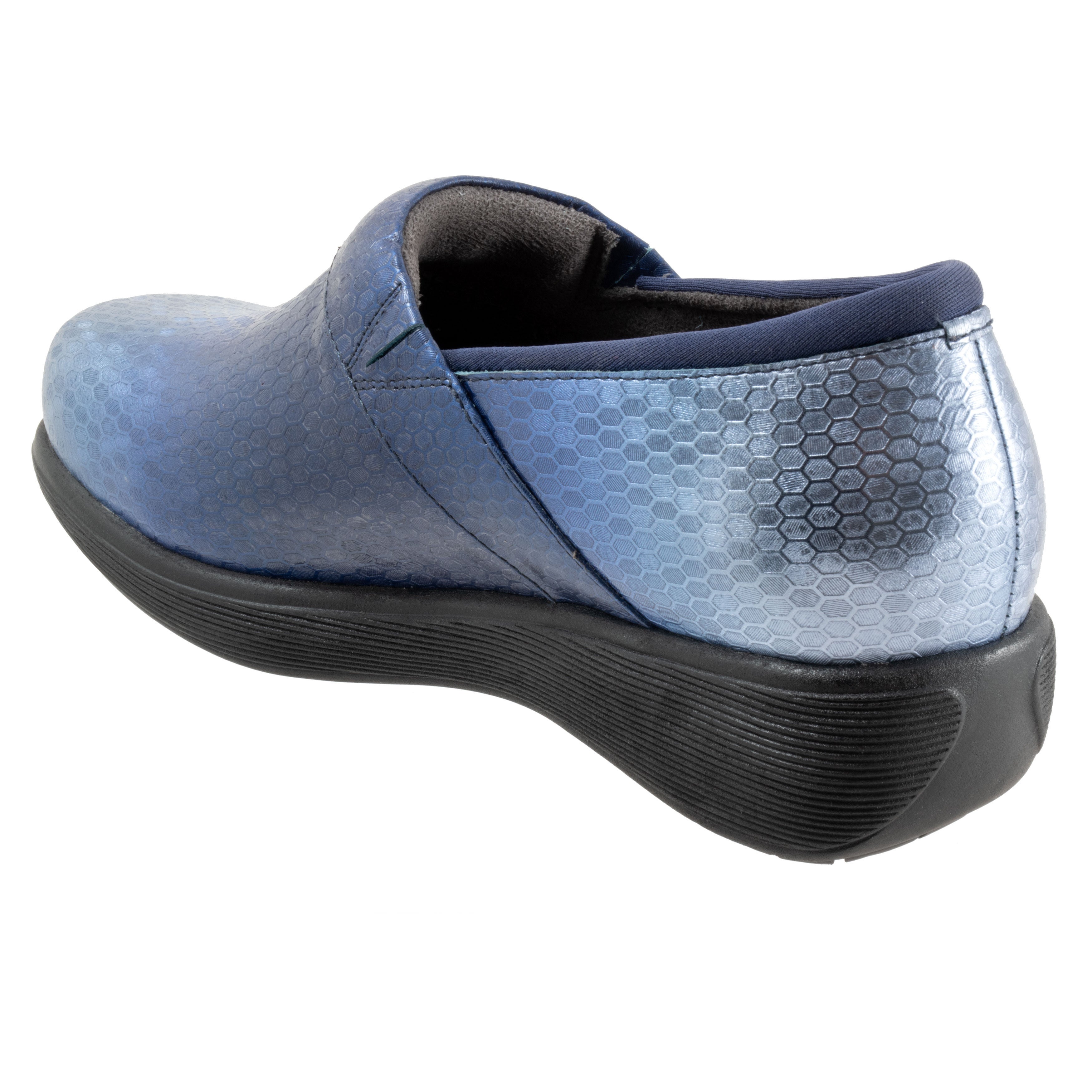Meredith Sport Clog, BLUE EMBOSSED, on-hover image number 1