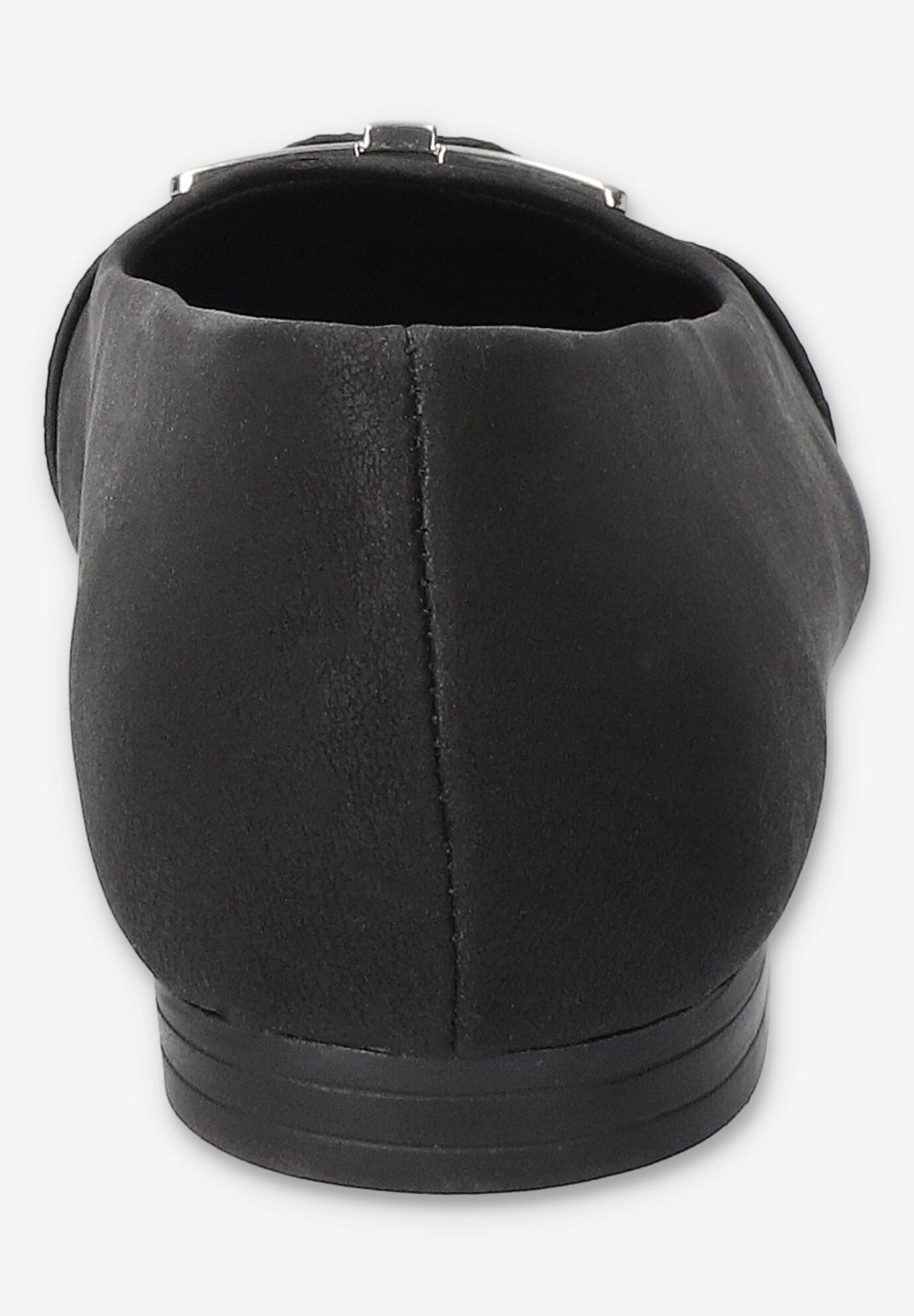 Keely Square Toe Flat, BLACK MATTE, on-hover image number 1