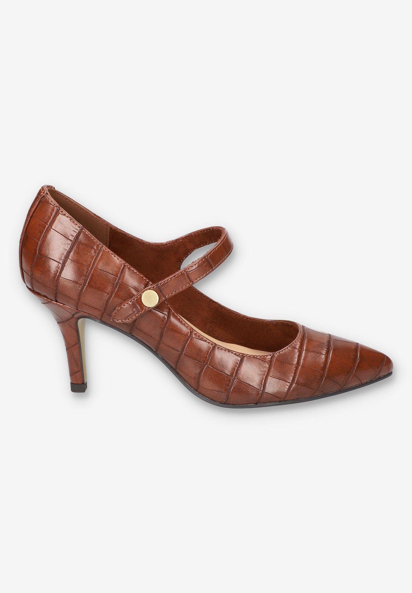 Lainey Mary Jane Pump, TAN CROCO, alternate image number 2