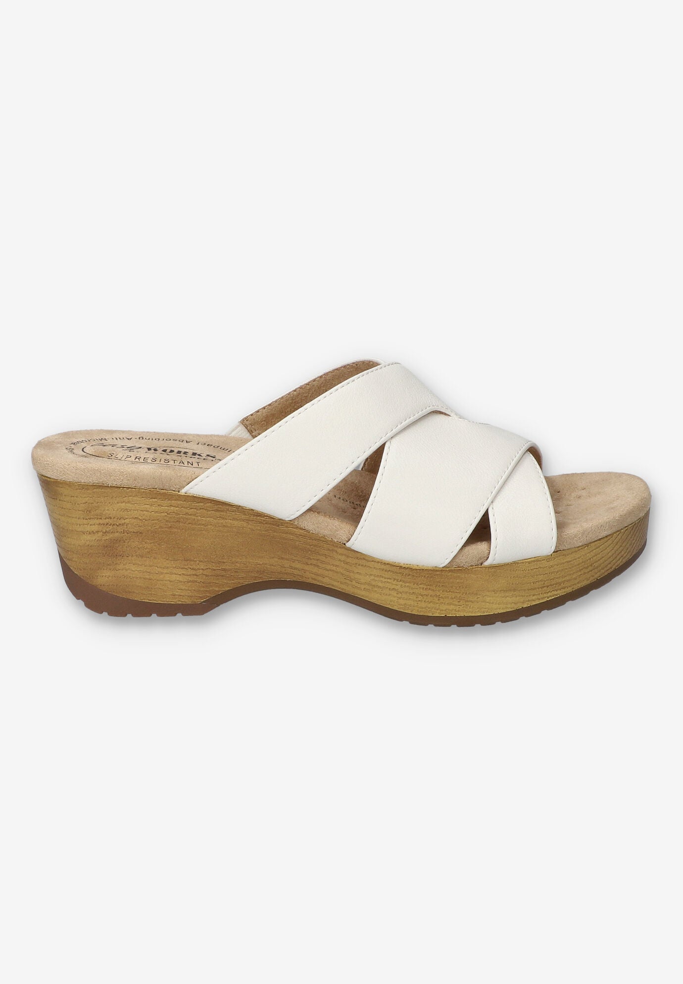 Ren Slip-Resistant Sandal, WHITE, alternate image number 2