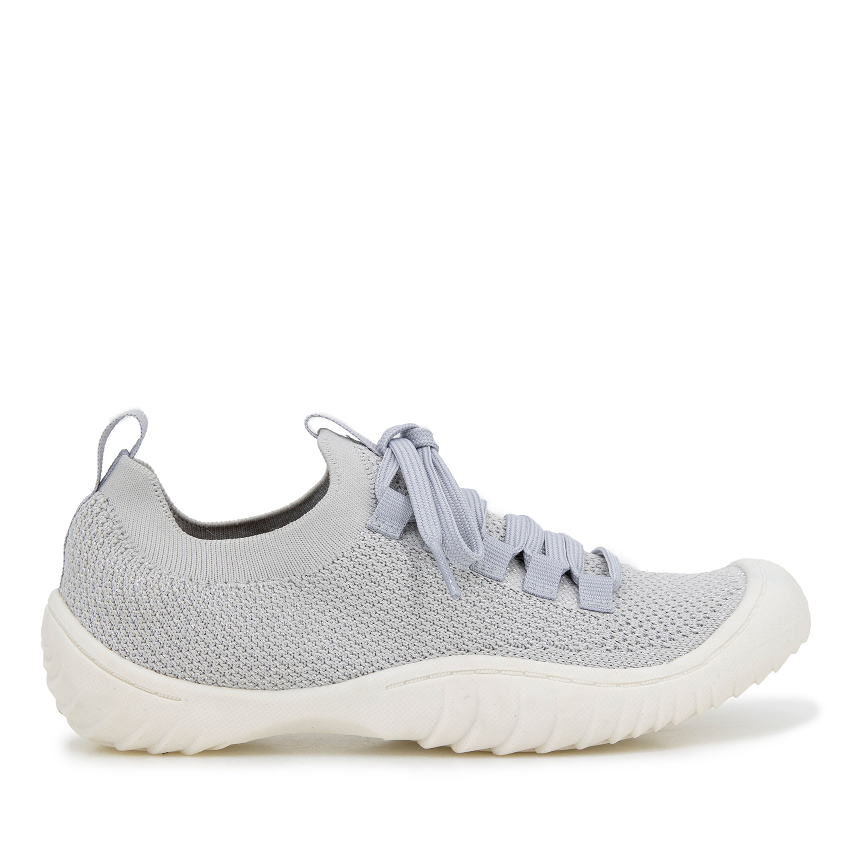 Brittney Slip-On Lace Up Sneaker, LIGHT GREY, alternate image number 2