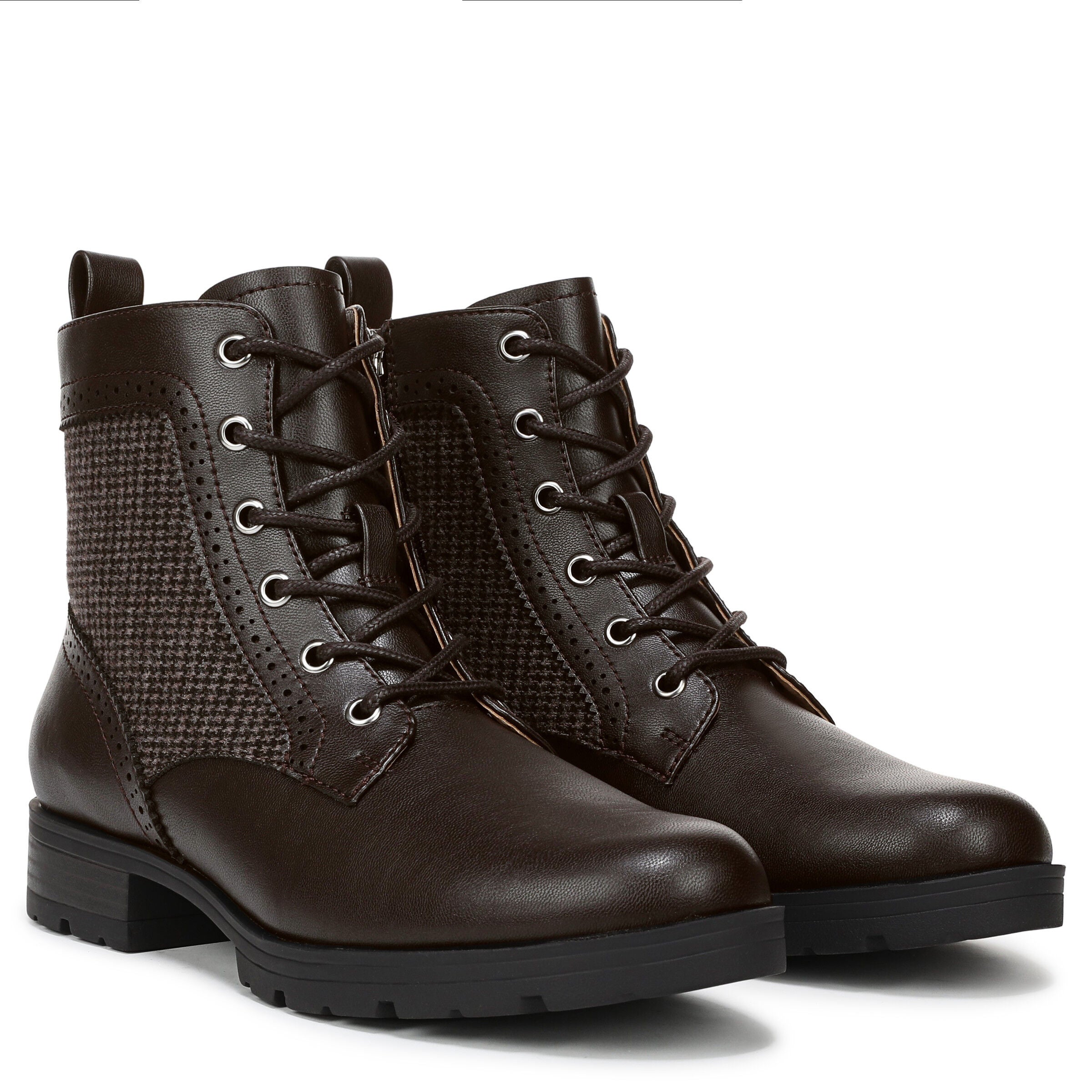 Lena Lace Up Boot, DARK CHOCOLATE, alternate image number 2