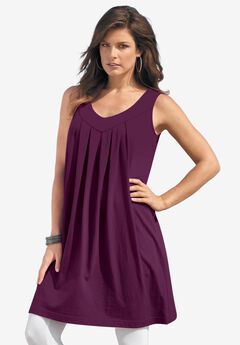 Ultimate Pleated Tunic Tank