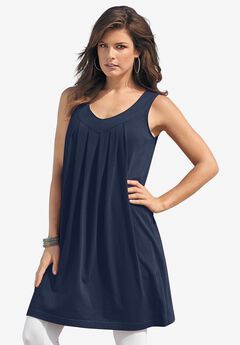Ultimate Pleated Tunic Tank