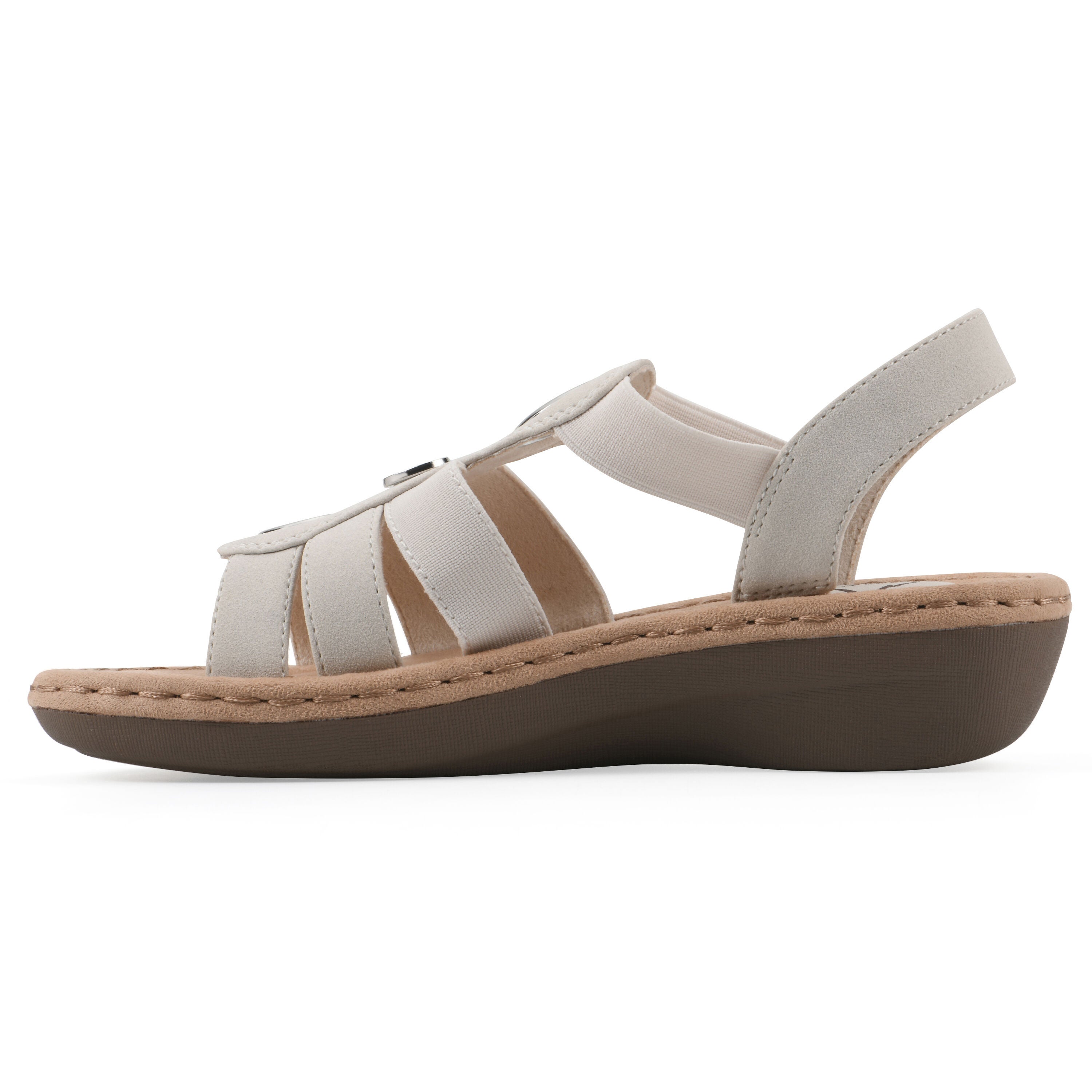 Casimir Mini Wedge Sandal, WHITE SMOOTH, alternate image number 3