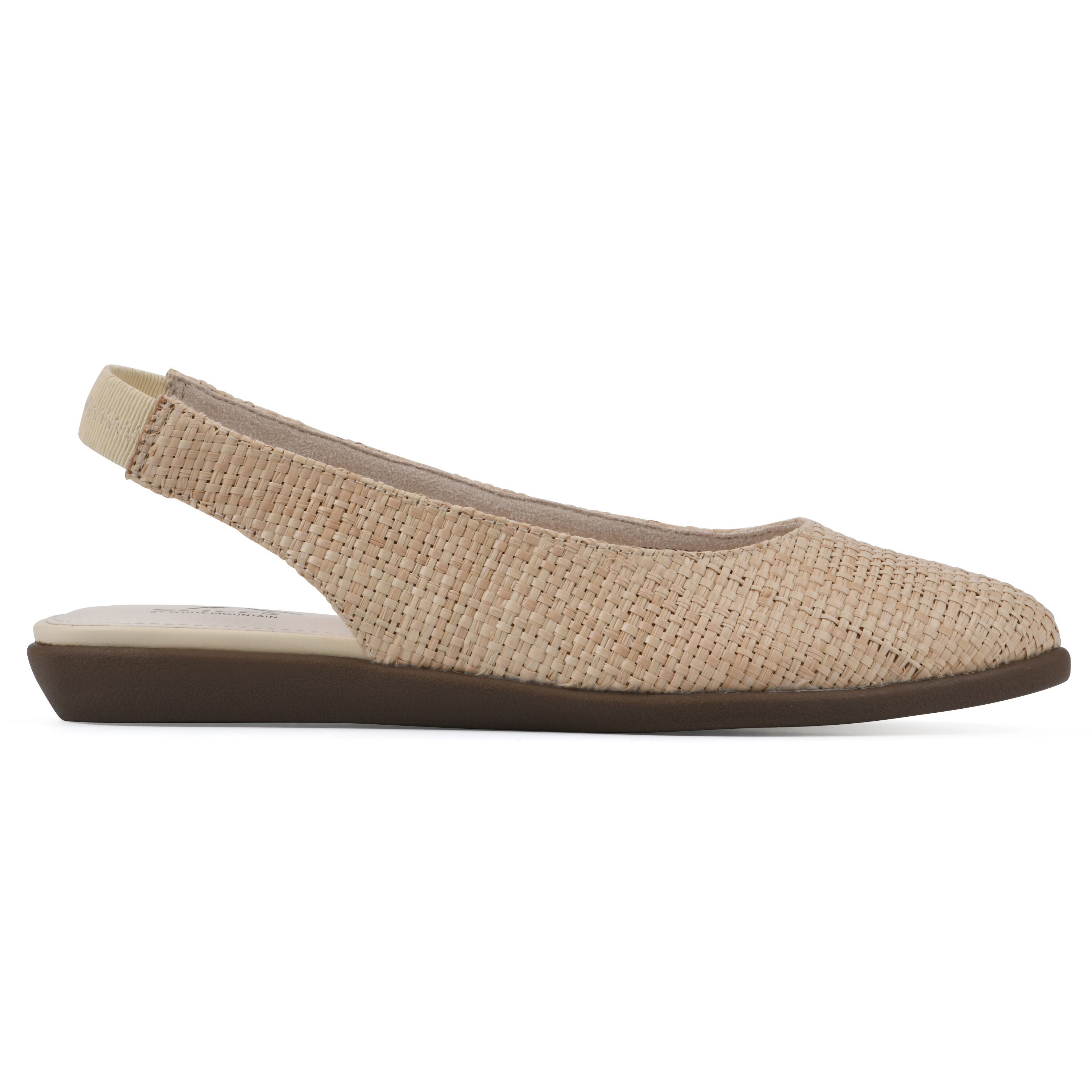 Memory Slingback Flat, BEIGE RAFFIA, alternate image number 2