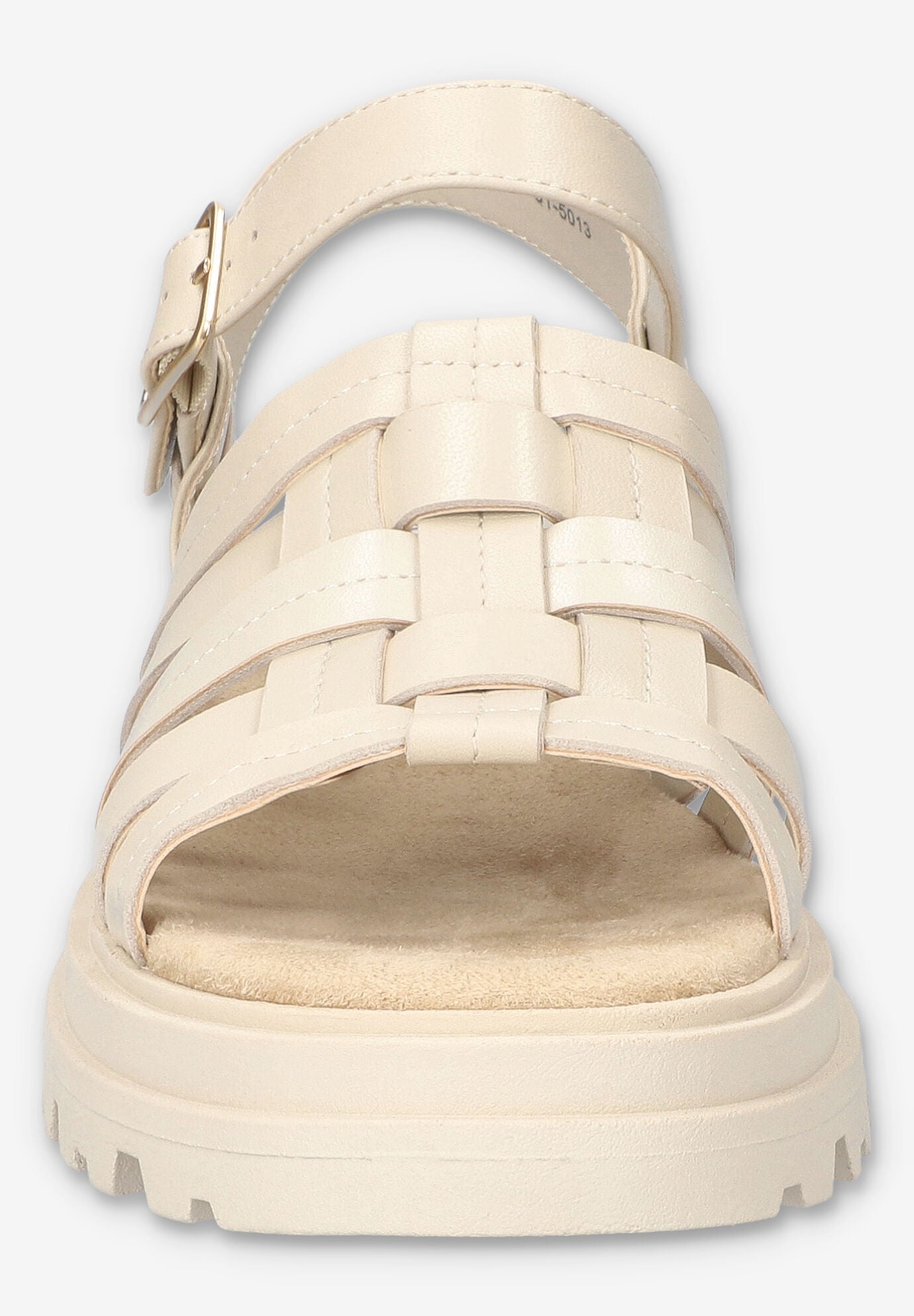 Loni Lug Sole Fisherman Sandal, IVORY LEATHER, on-hover image number 1