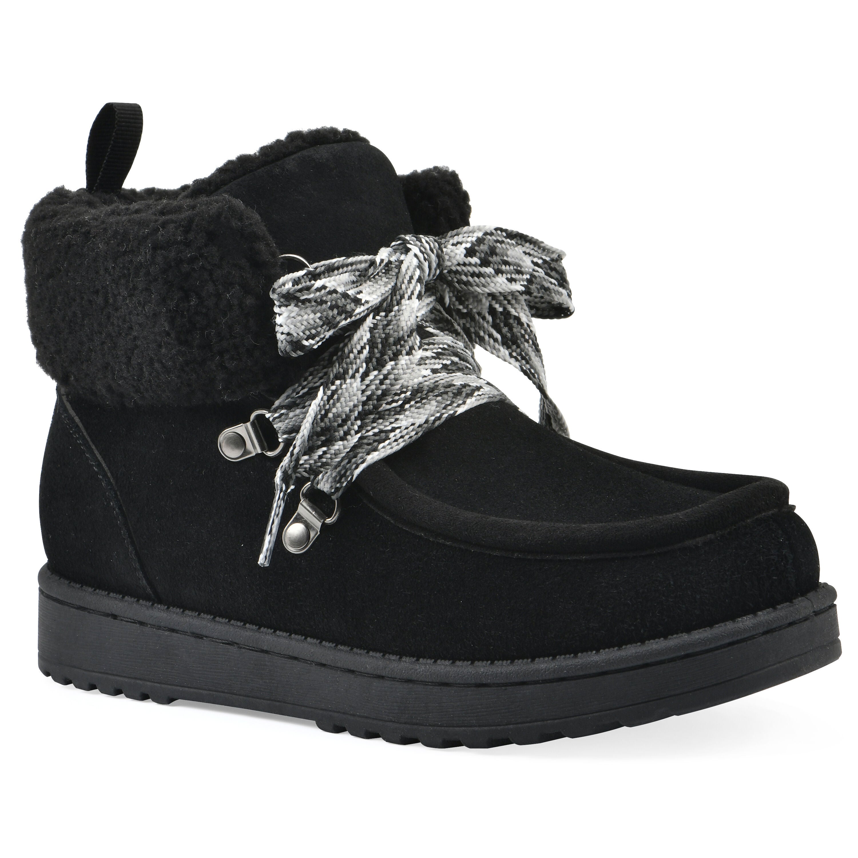 Icebox Faux Fur Leather Bootie, BLACK SUEDE, hi-res image number 0