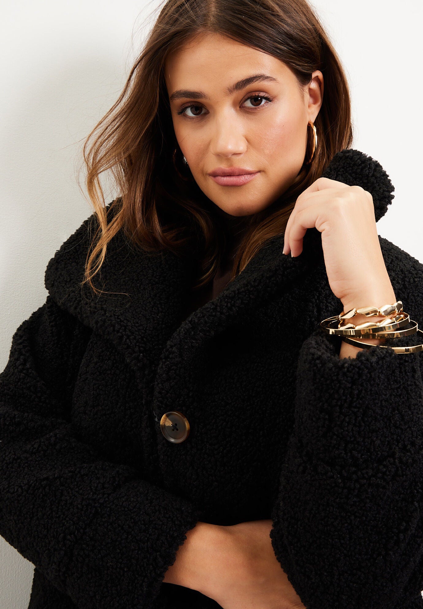 Maxi Teddy Fleece Coat