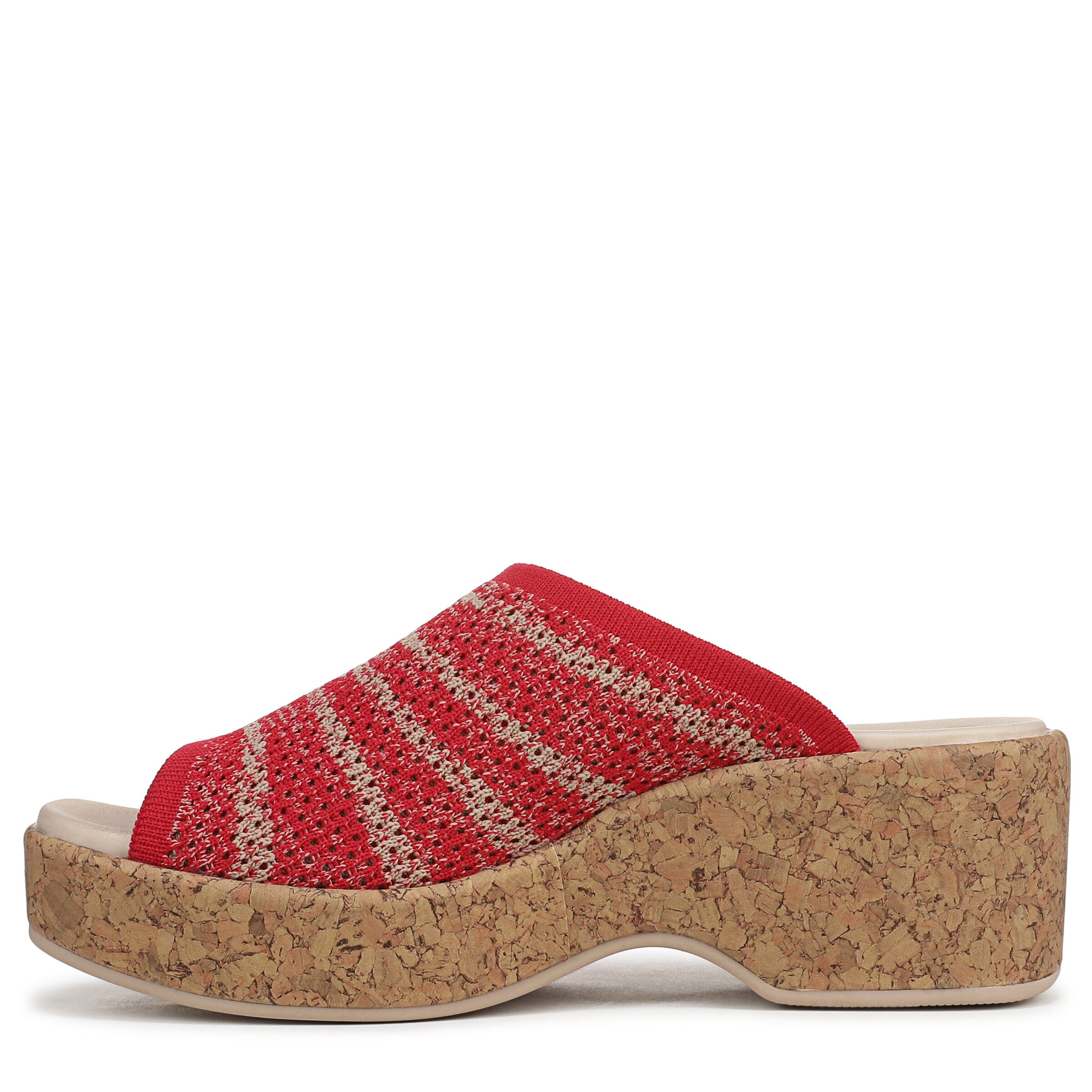 Very Ready Platform Sandal, FIRE RED, alternate image number 5