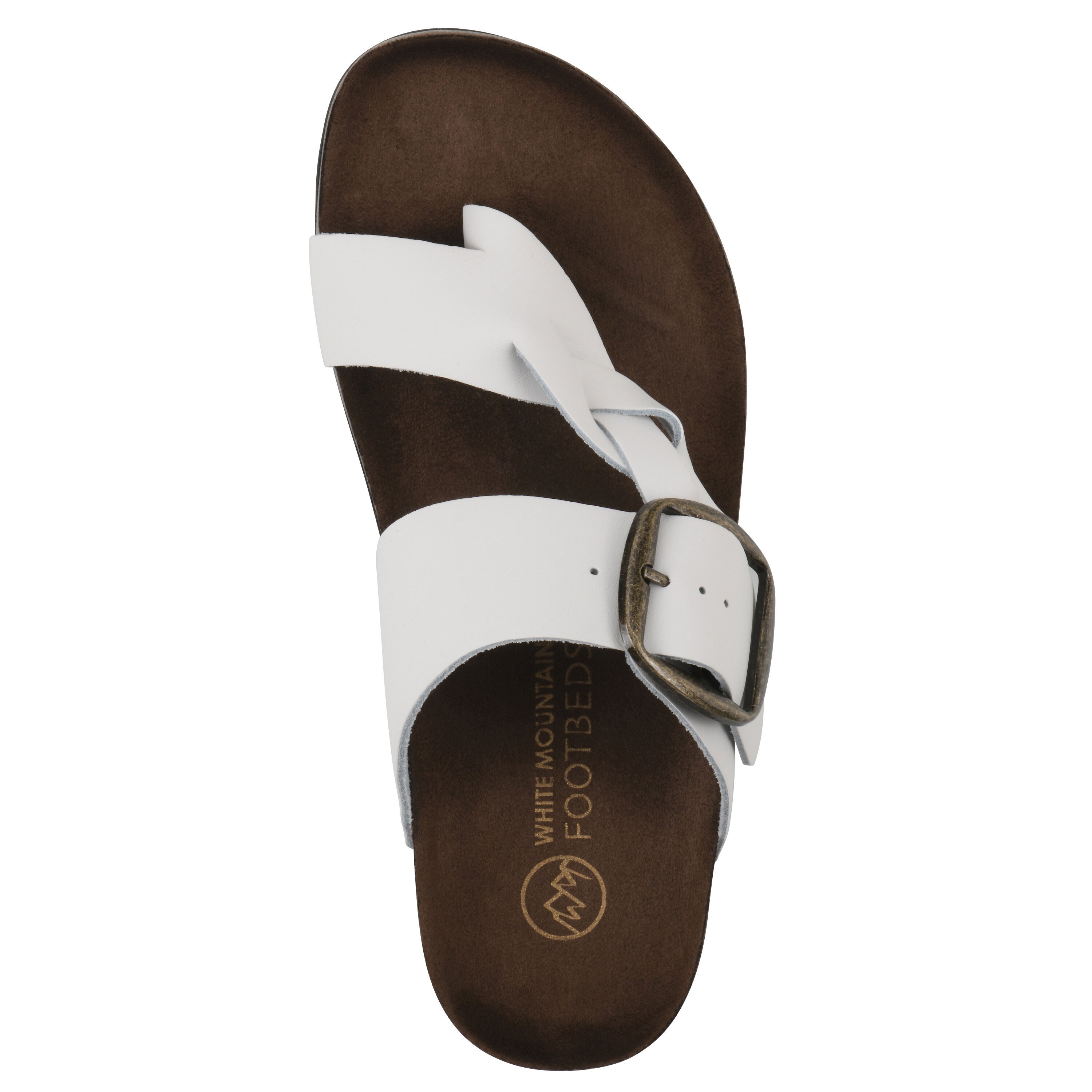 Harleta Footbeds Sandal, WHITE LEATHER, alternate image number 4