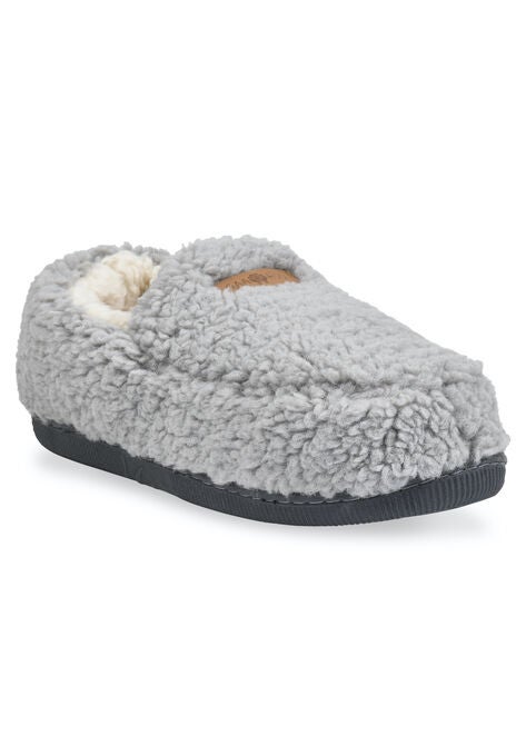 Berber Moccasin Slipper, GREY, hi-res image number null