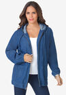 Zip-Up Kate Hoodie, MEDIUM WASH, hi-res image number null