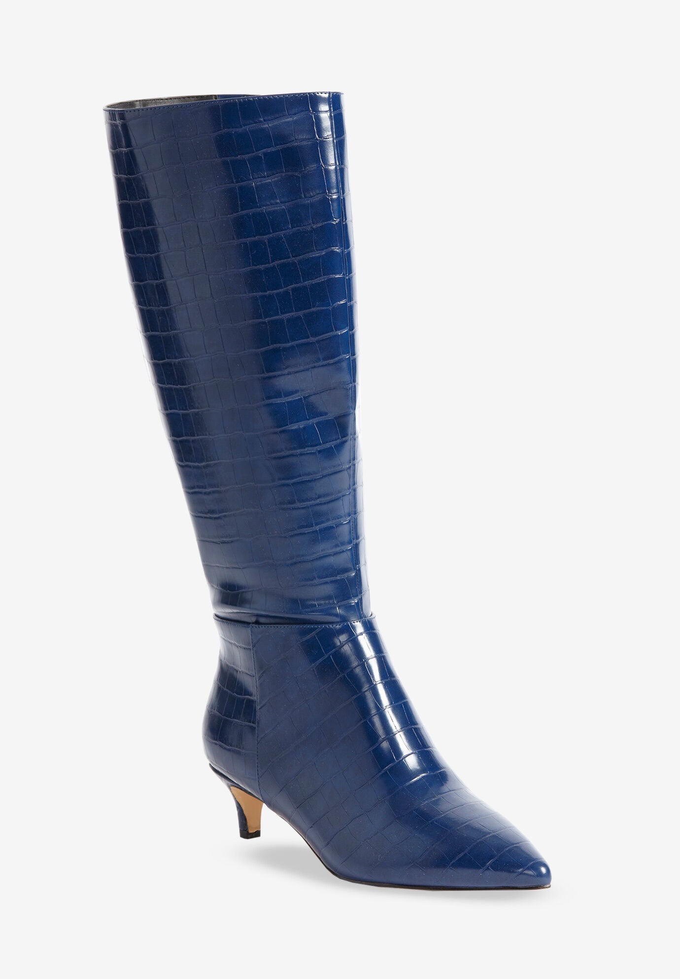 Blue wide hotsell calf boots