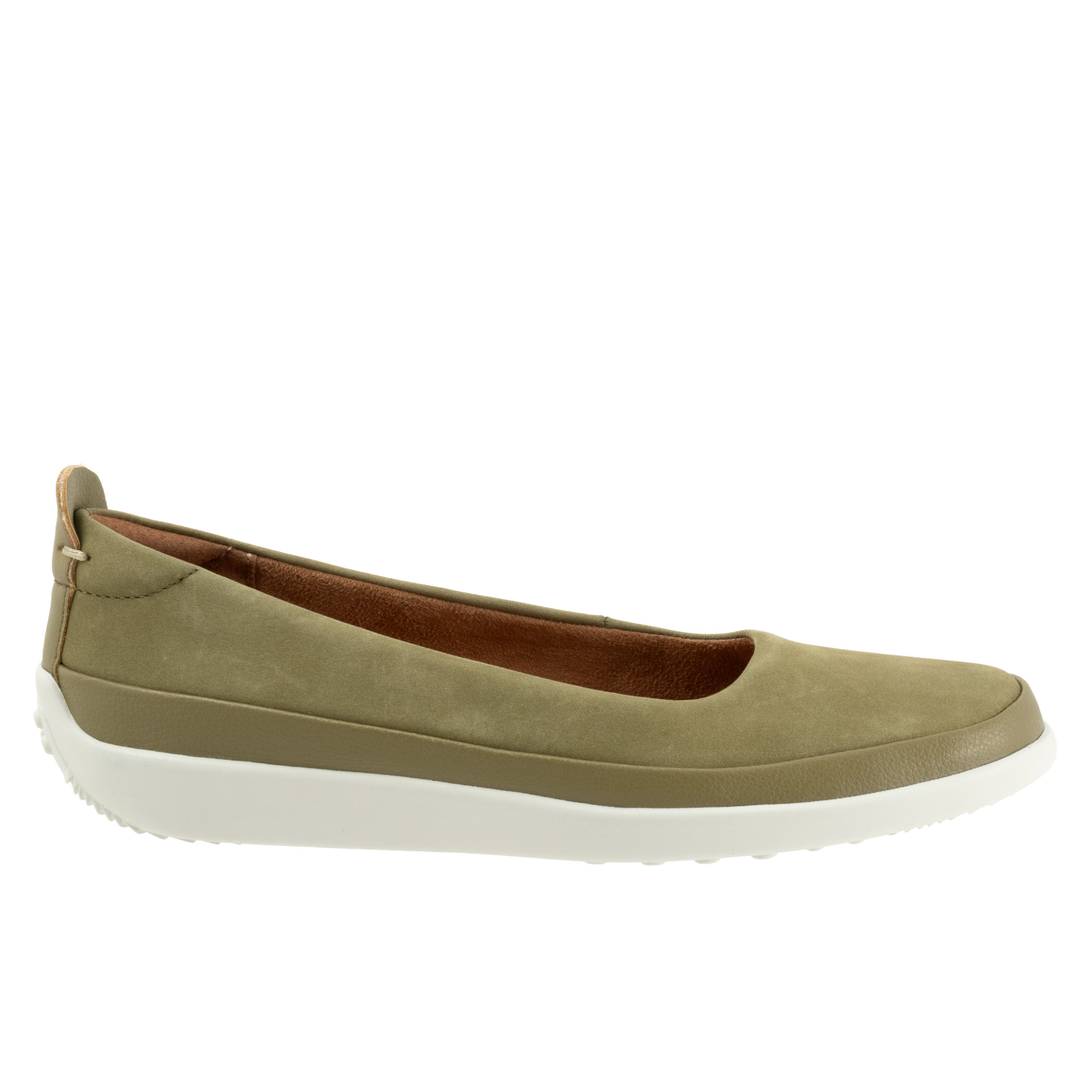 Disa Flat, OLIVE NUBUCK, alternate image number 4