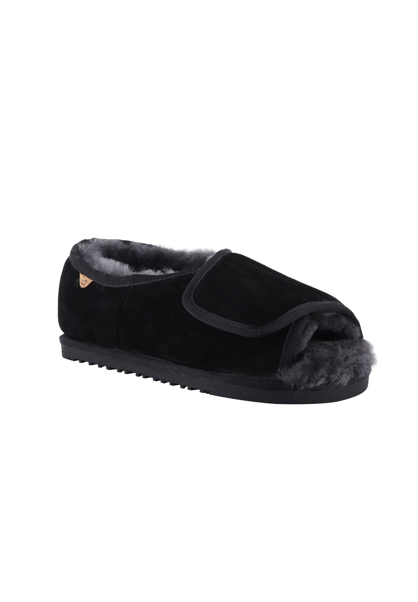 Apma Women'S Open Toe Slipper, BLACK, hi-res image number 0