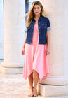 Short-Sleeve Denim Jacket, , alternate image number null