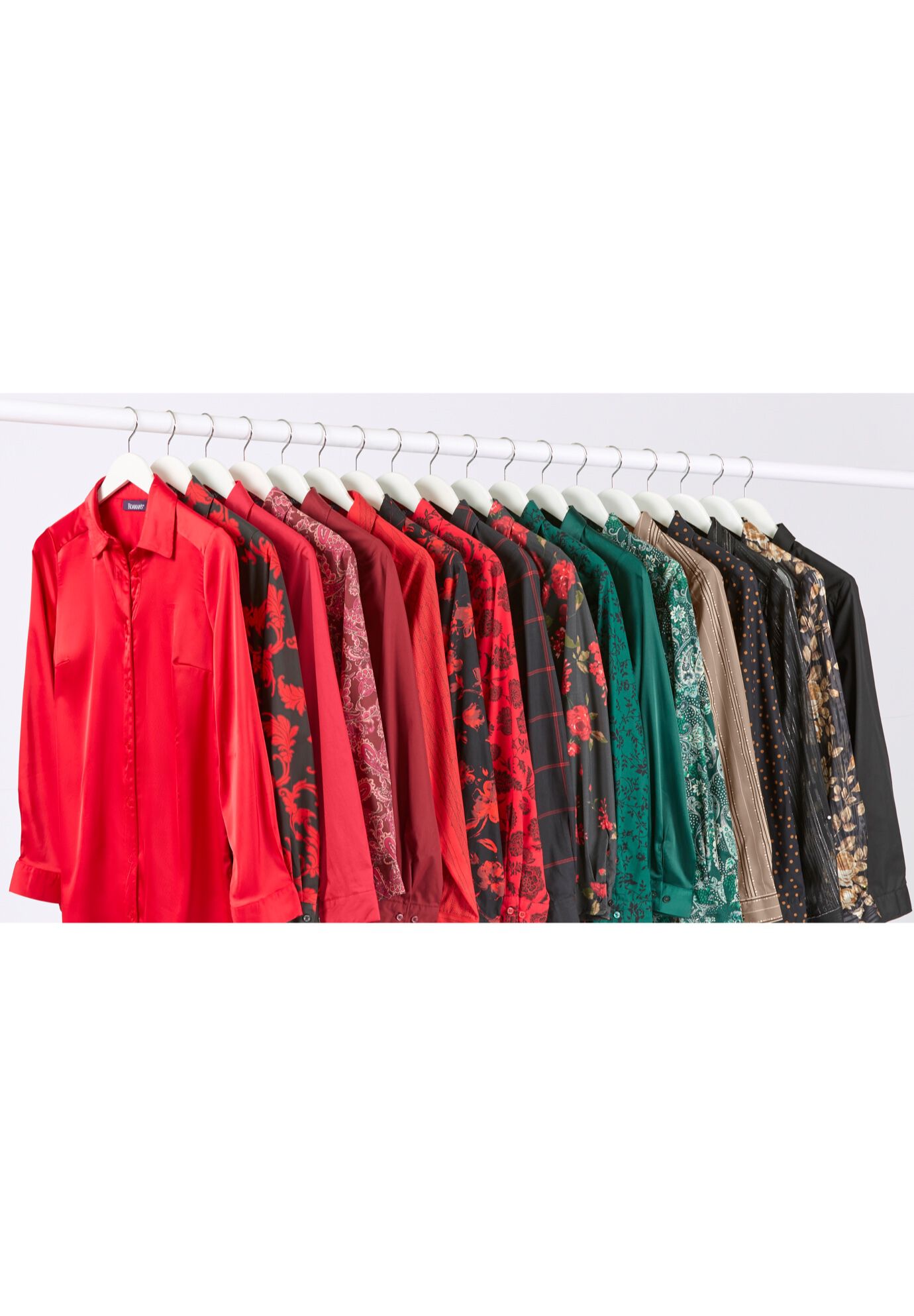 Plus Size Kate Long Sleeve Easy Cotton-Blend Button-Front Shirt, , alternate image number 4