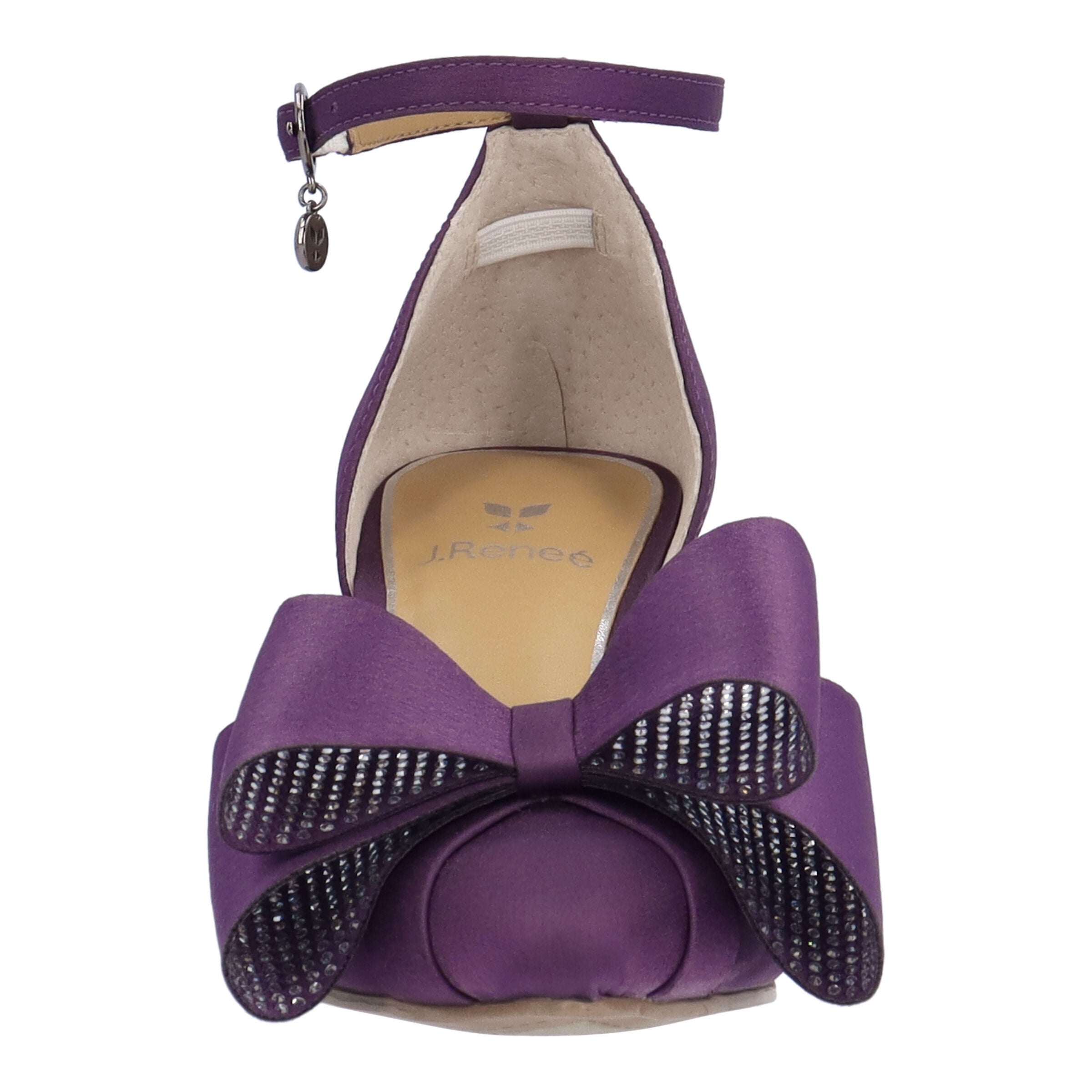 Pammie Ankle Strap Pump, PURPLE, alternate image number 2