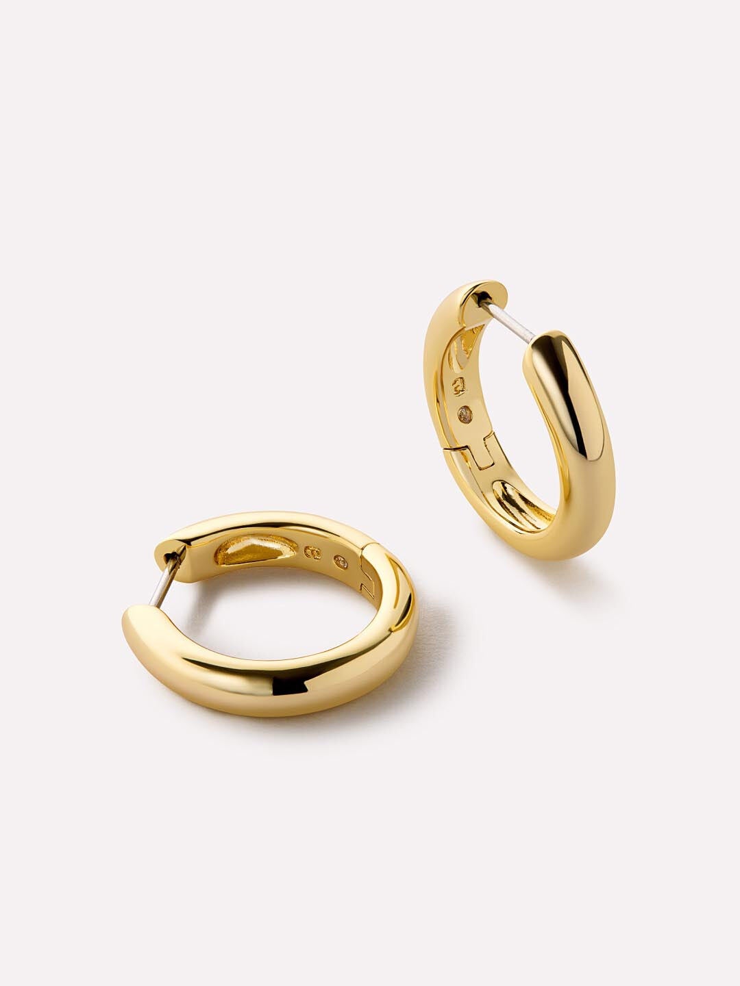 Giulia Medium Gold Hoop Earrings, GOLD, hi-res image number 0