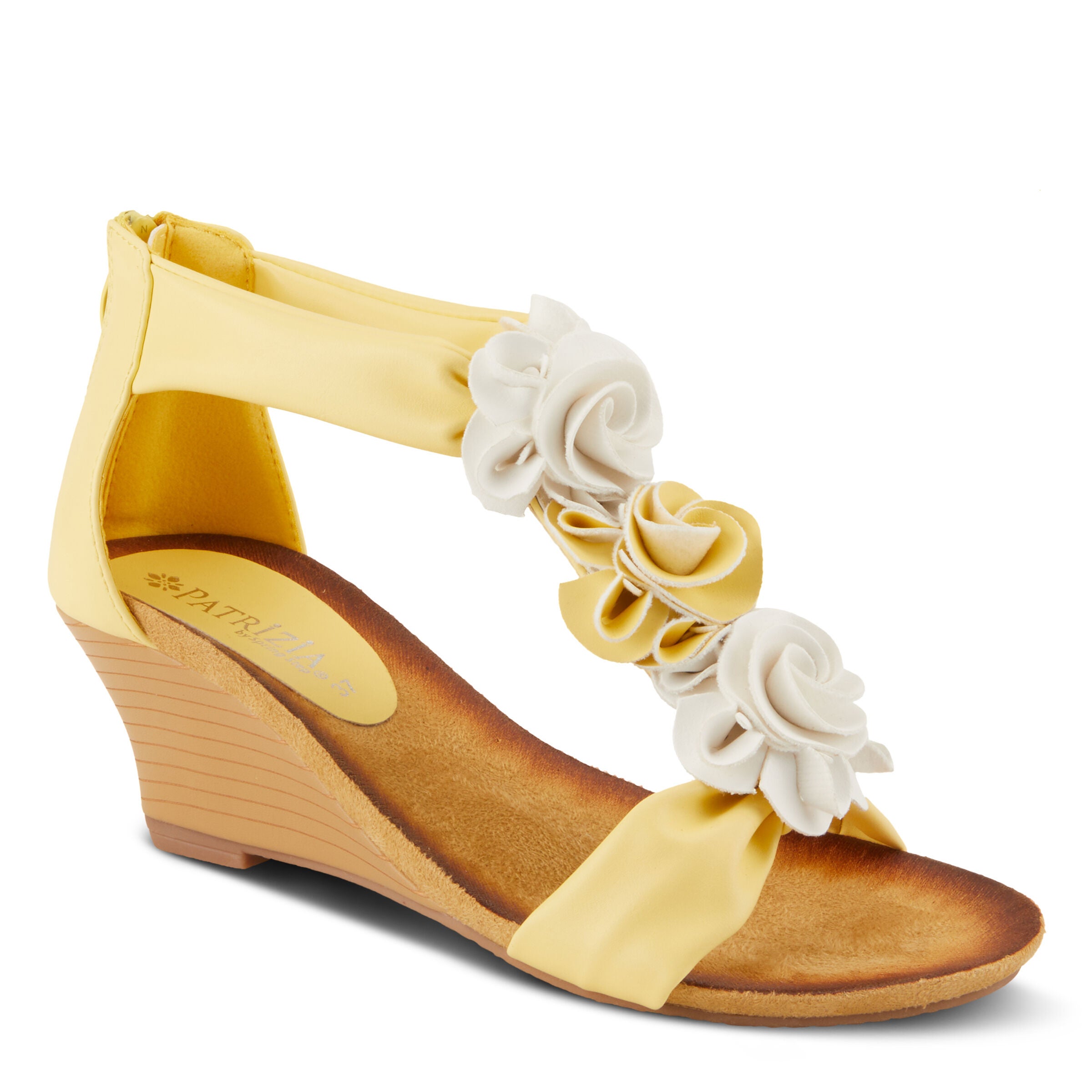 Harlequin T-Strap Sandal, LIGHT YELLOW, alternate image number 7