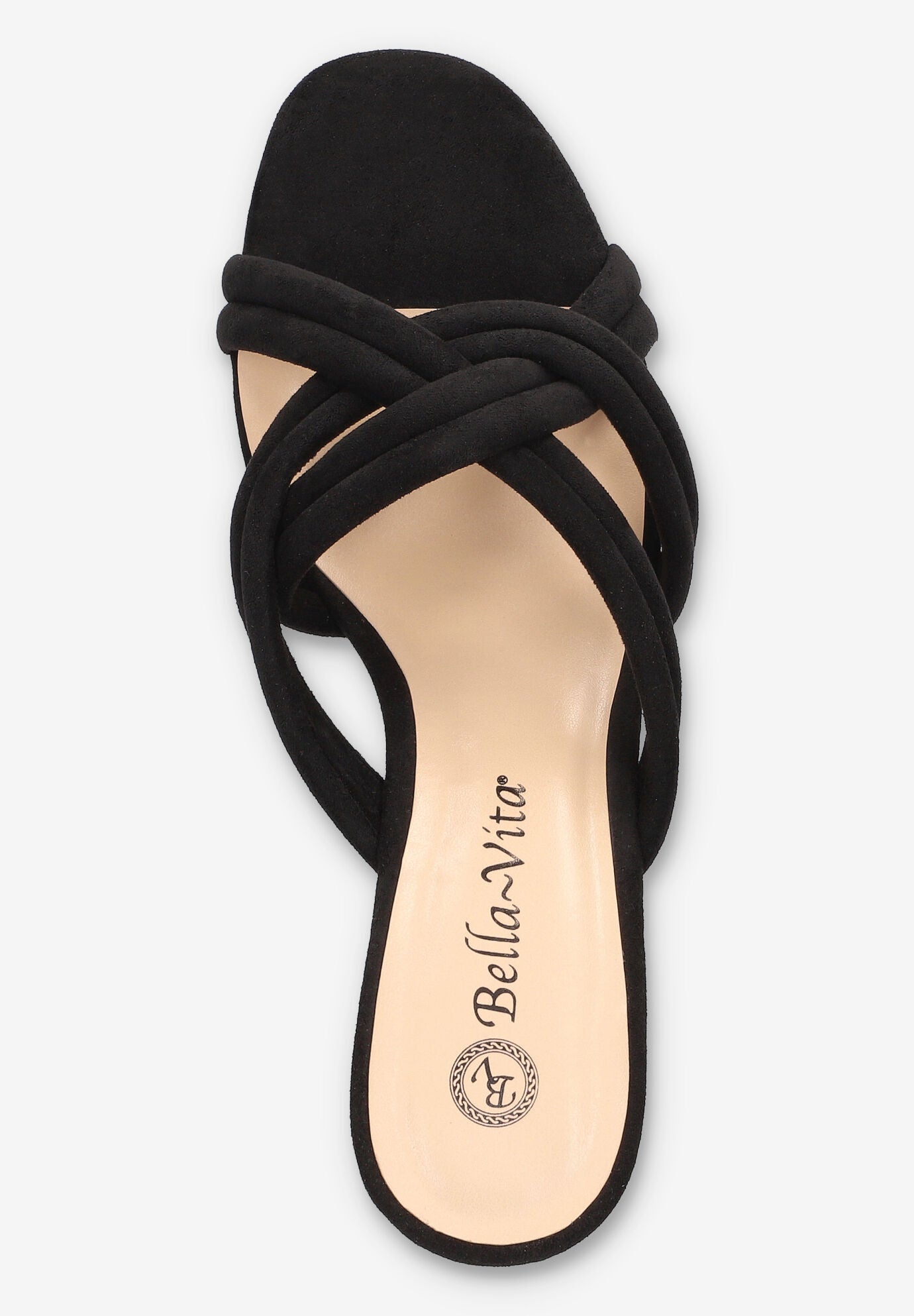 Carmen Heeled Sandal, BLACK SUEDE, alternate image number 6