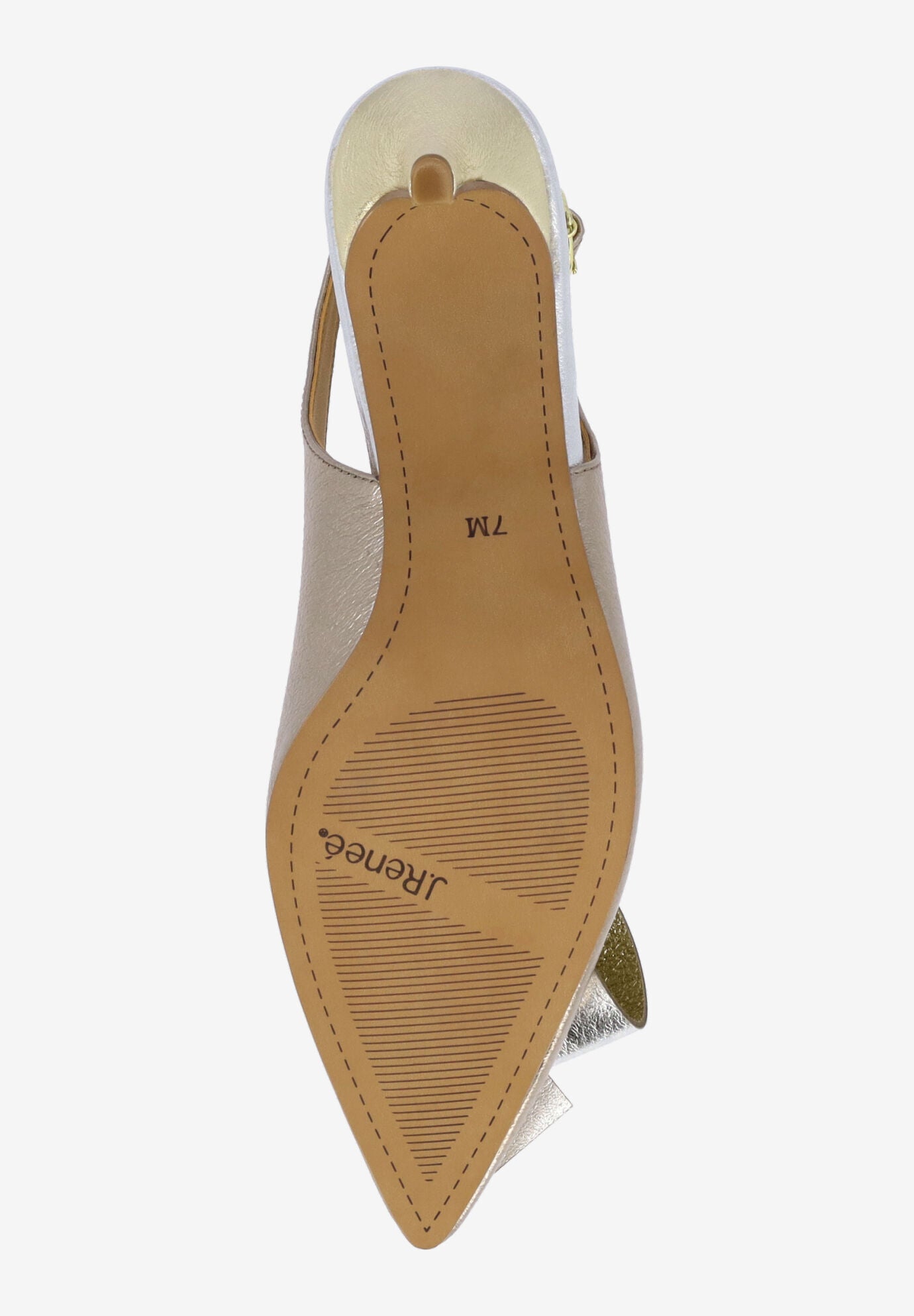 Delara Sling Back Pump, TAUPE GOLD SILVER, alternate image number 6