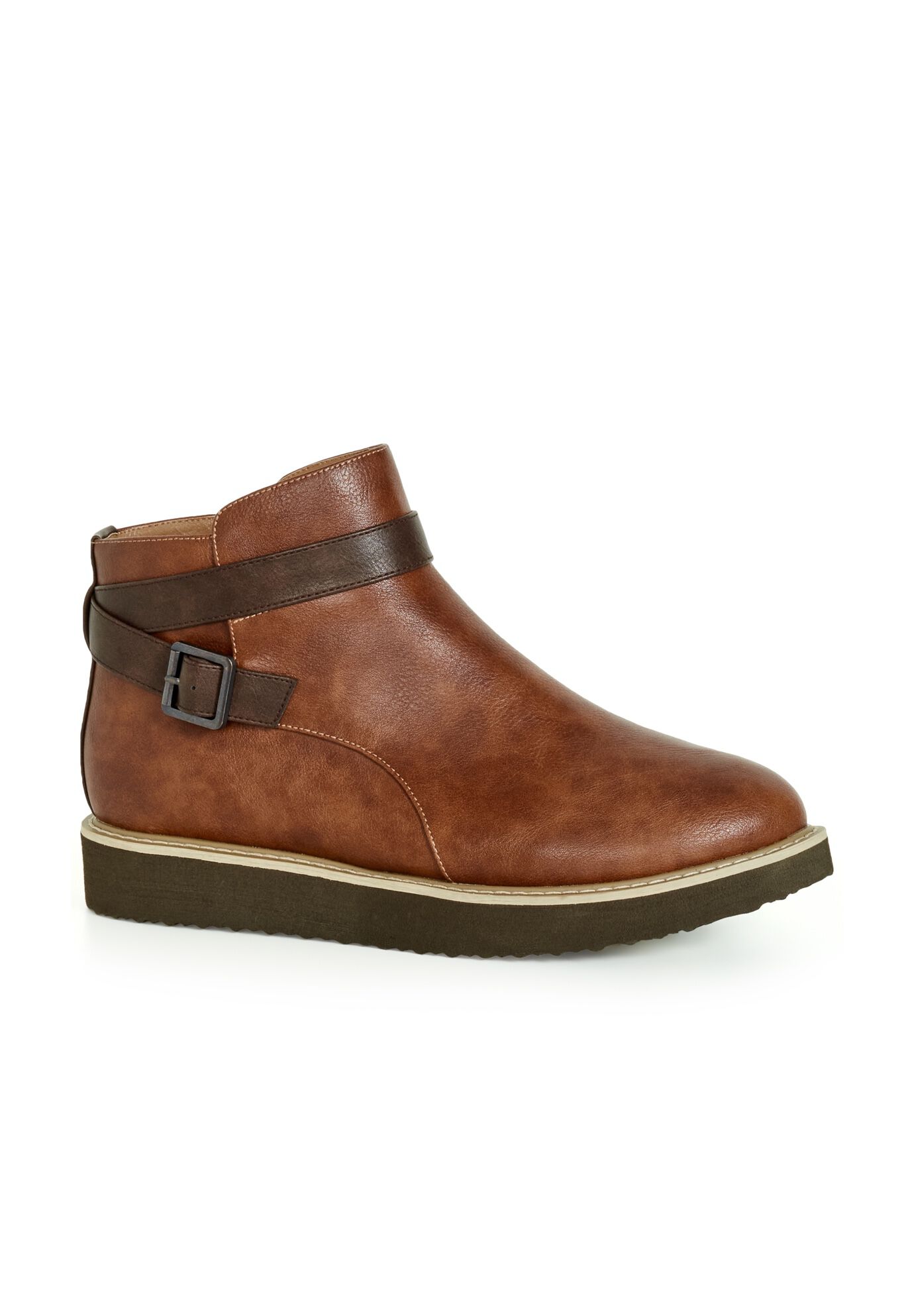 WIDE FIT Valentina Ankle Boot, BROWN, hi-res image number 0