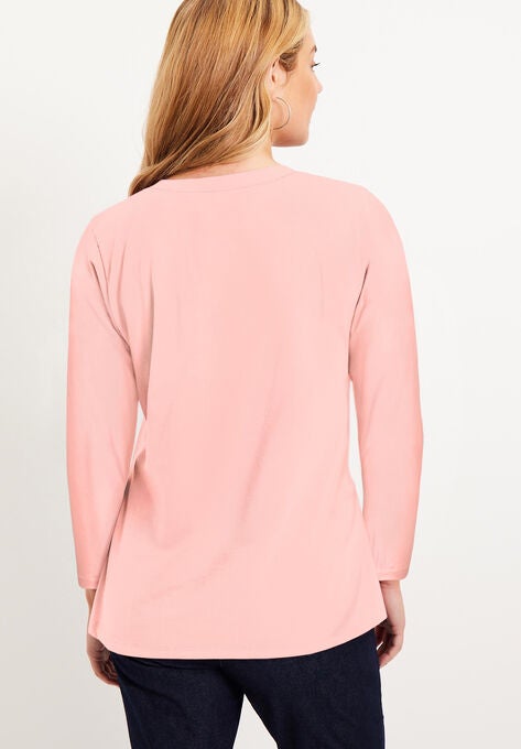 Long-Sleeve V-Neck One + Only Tee, , on-hover image number null