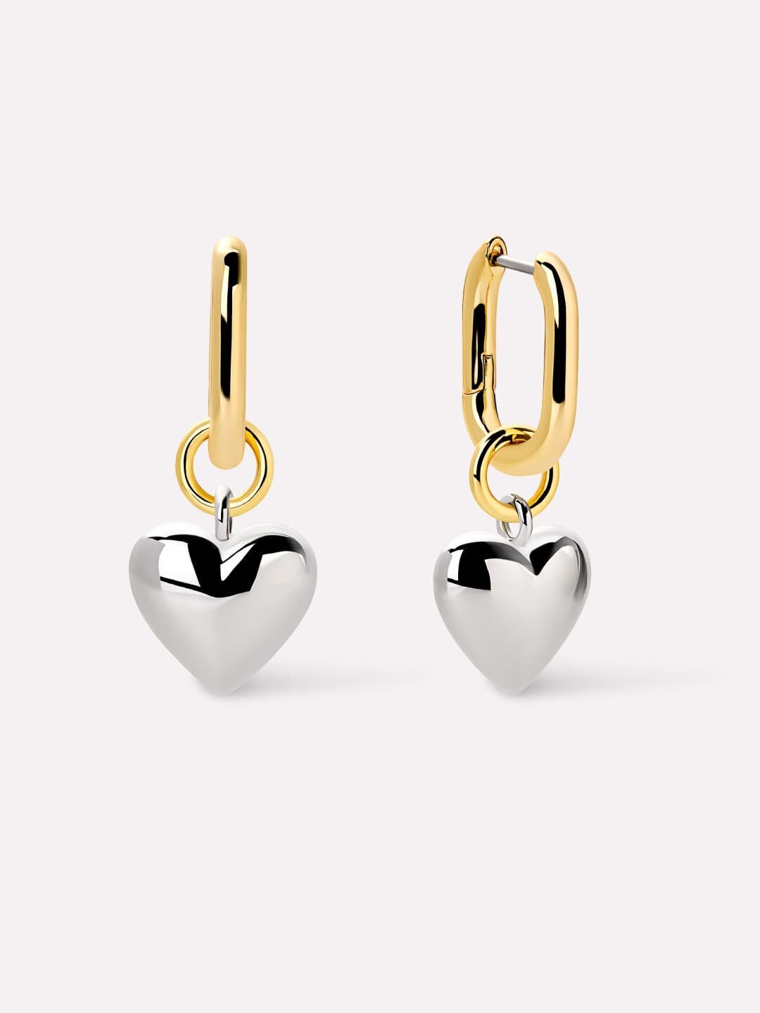 Heart Earrings - Wesley, GOLD, hi-res image number 0