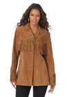 Fringe Suede Jacket, , alternate image number null