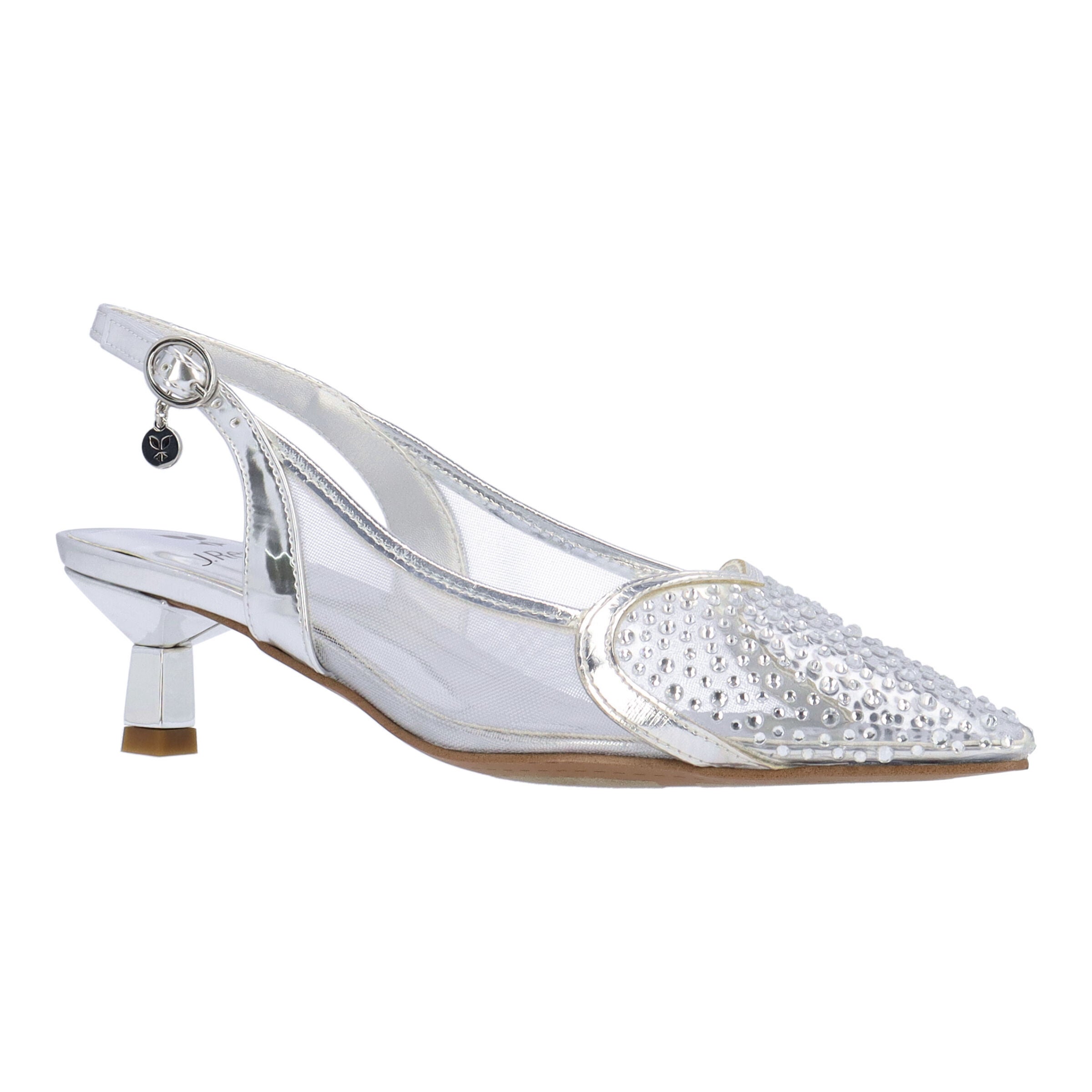 Gwyn Slingback Pump, SILVER CLEAR, hi-res image number 0