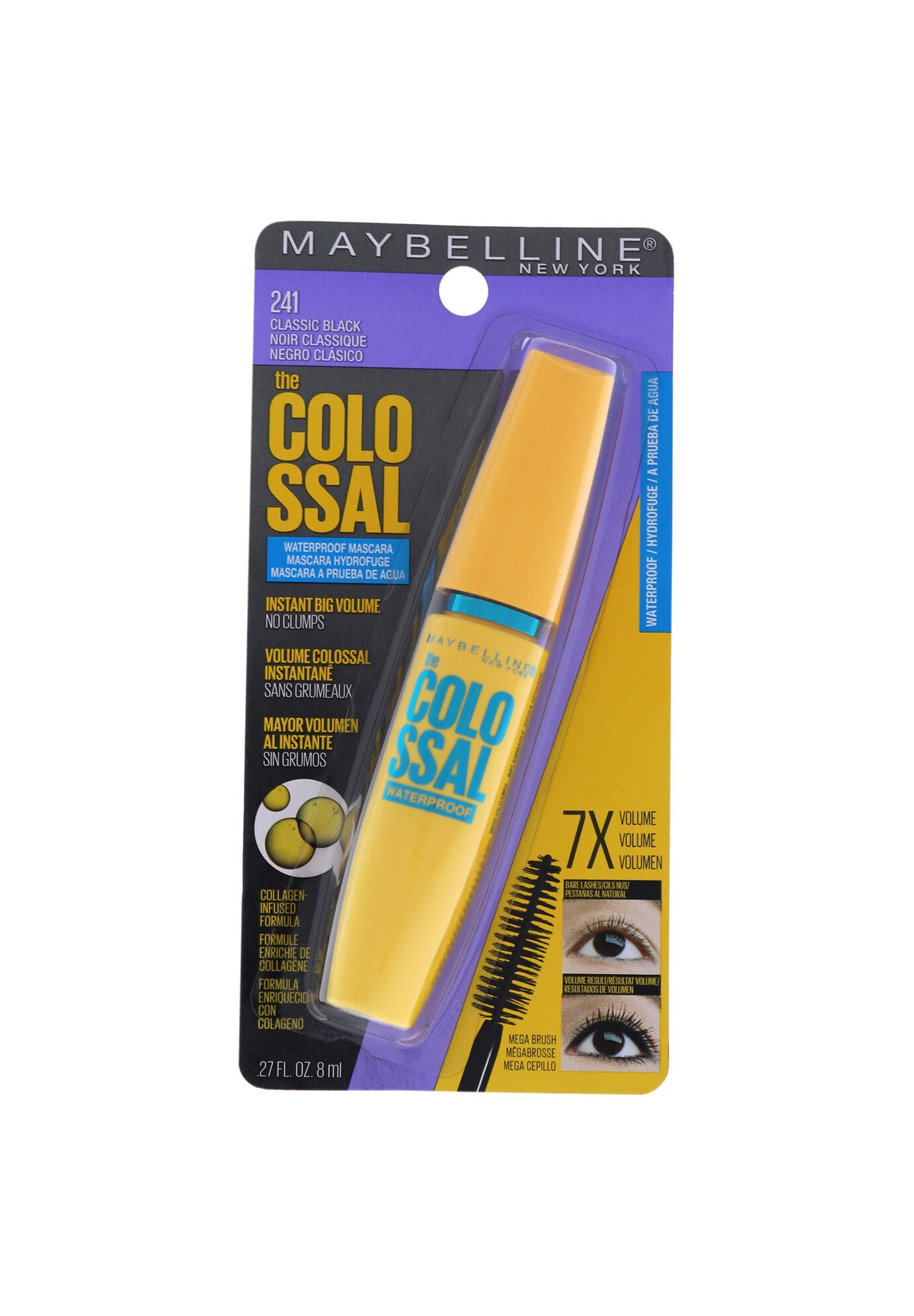 The Colossal Volum Express Waterproof Mascara - 0.27 Oz Mascara, CLASSIC BLACK, hi-res image number 0