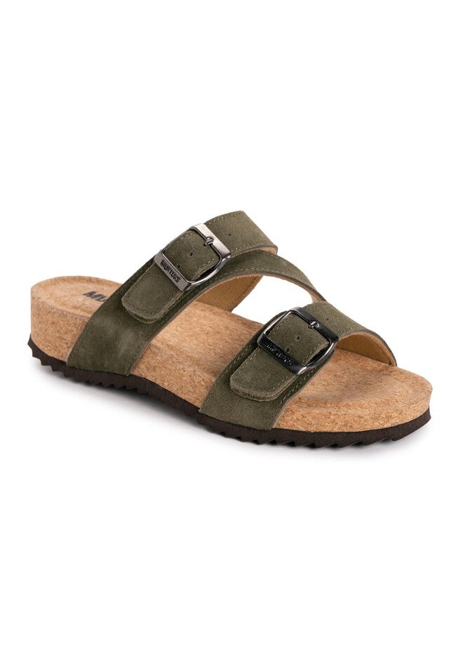 Women'S Poppy Slip On Sandals, GREEN, hi-res image number null