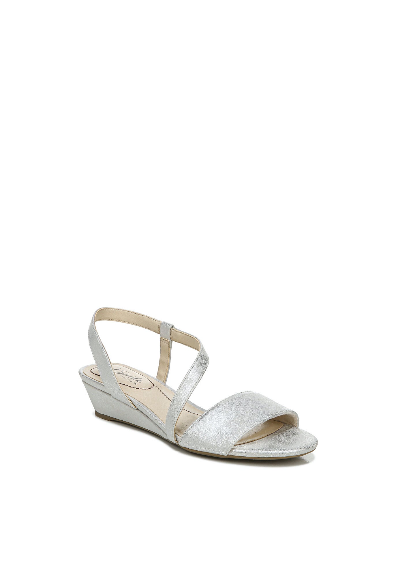 Yasmine Wedge Sandal, SILVER, hi-res image number 0