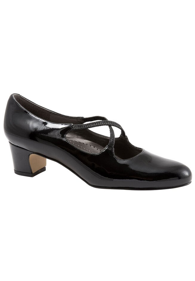 Jamie Pump by Trotters®, BLACK PATENT, hi-res image number null