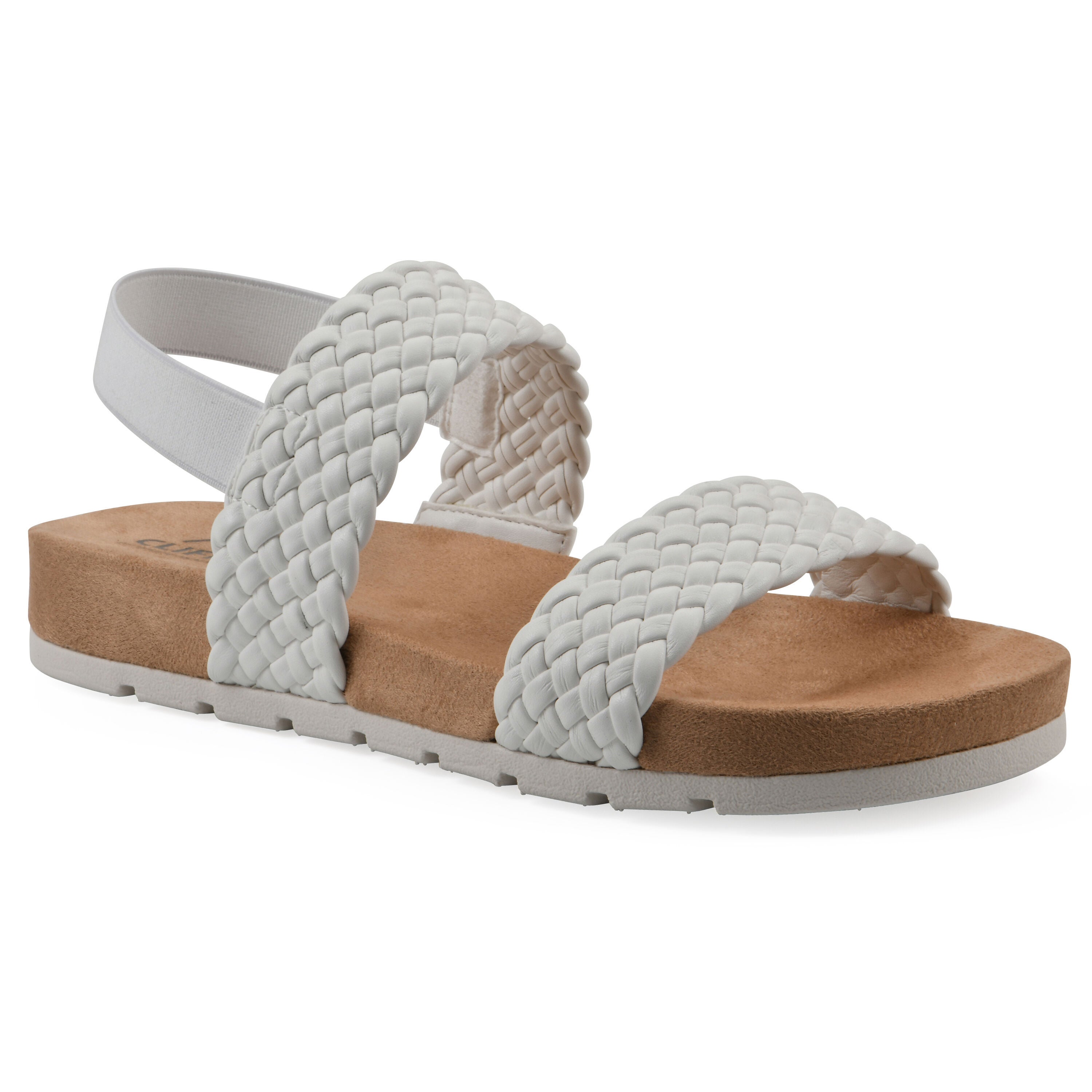 Treat Slingback Slide Sandal, WHITE SMOOTH, hi-res image number 0