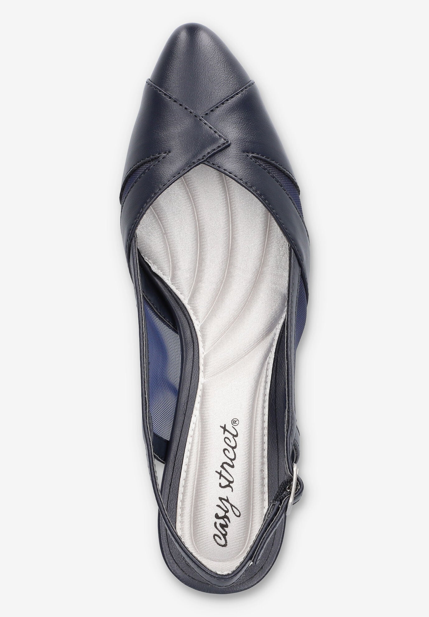 Avena Block Heel Slingback Pump, NAVY, alternate image number 6