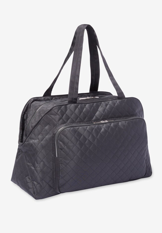 Quilted Microfiber Tote Bag, , alternate image number null